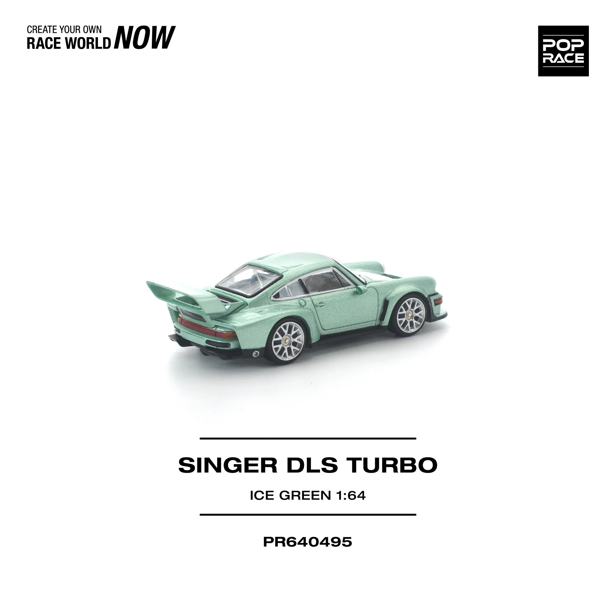 PREORDER POPRACE 1/64 SINGER DLS TURBO ICE GREEN PR640495 (Approx. Release Date: Q3 2026 and subject to the manufacturer's final decision) - Image 2