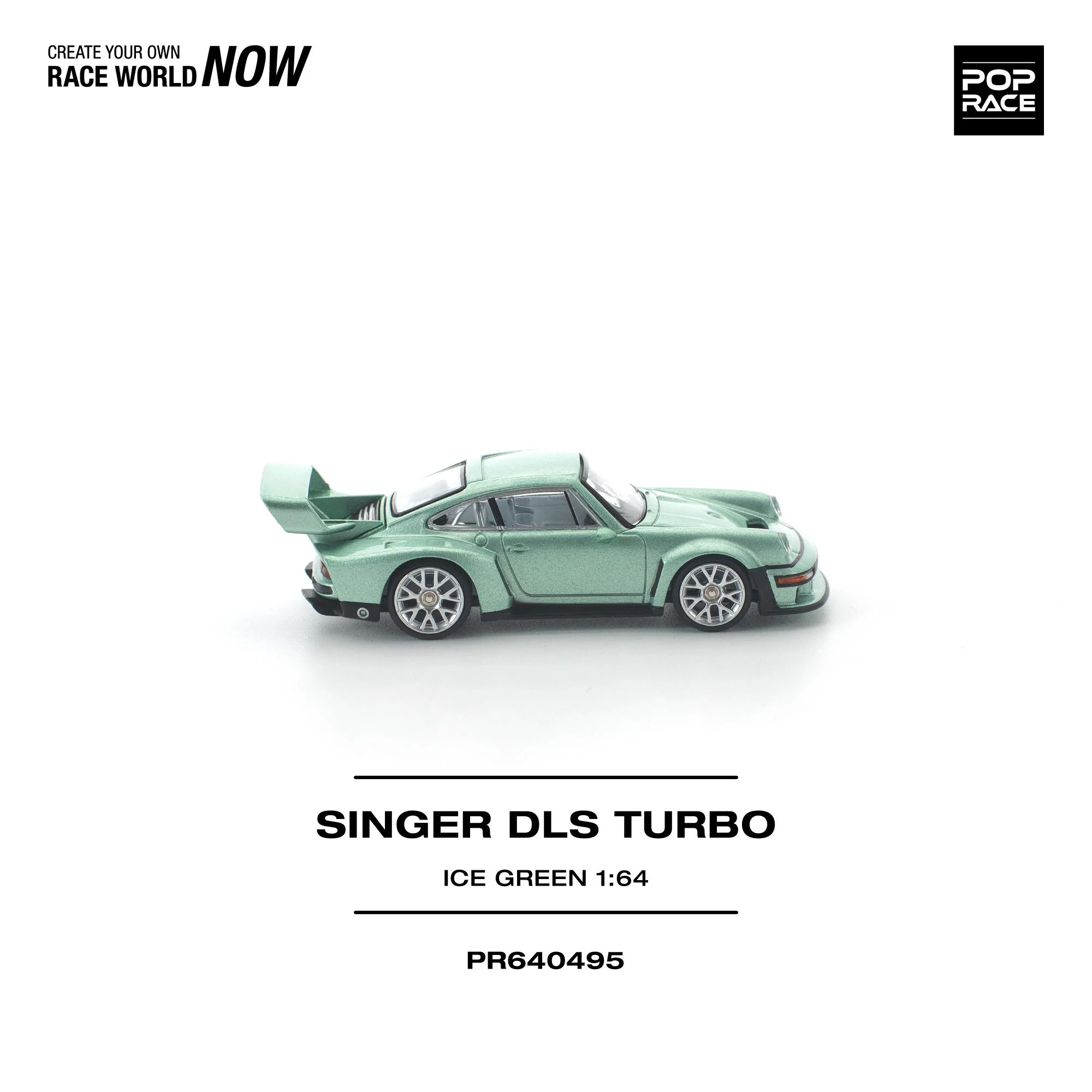 PREORDER POPRACE 1/64 SINGER DLS TURBO ICE GREEN PR640495 (Approx. Release Date: Q3 2026 and subject to the manufacturer's final decision) - Image 3