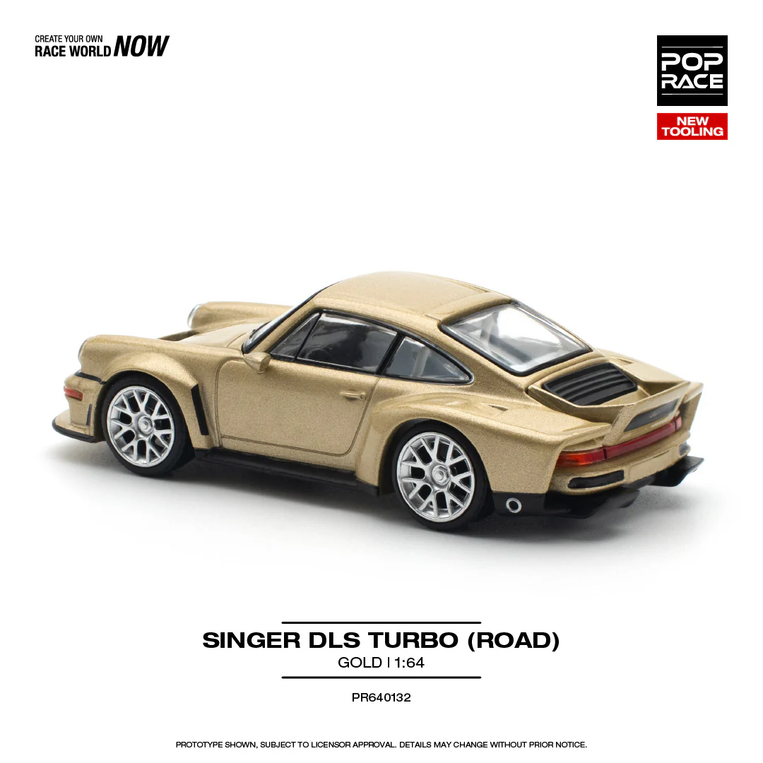 PREORDER POPRACE 1/64 SINGER DLS TURBO (ROAD) GOLD PR640132 (Approx. Release Date: Q4 2024 and subject to the manufacturer's final decision) - Image 2