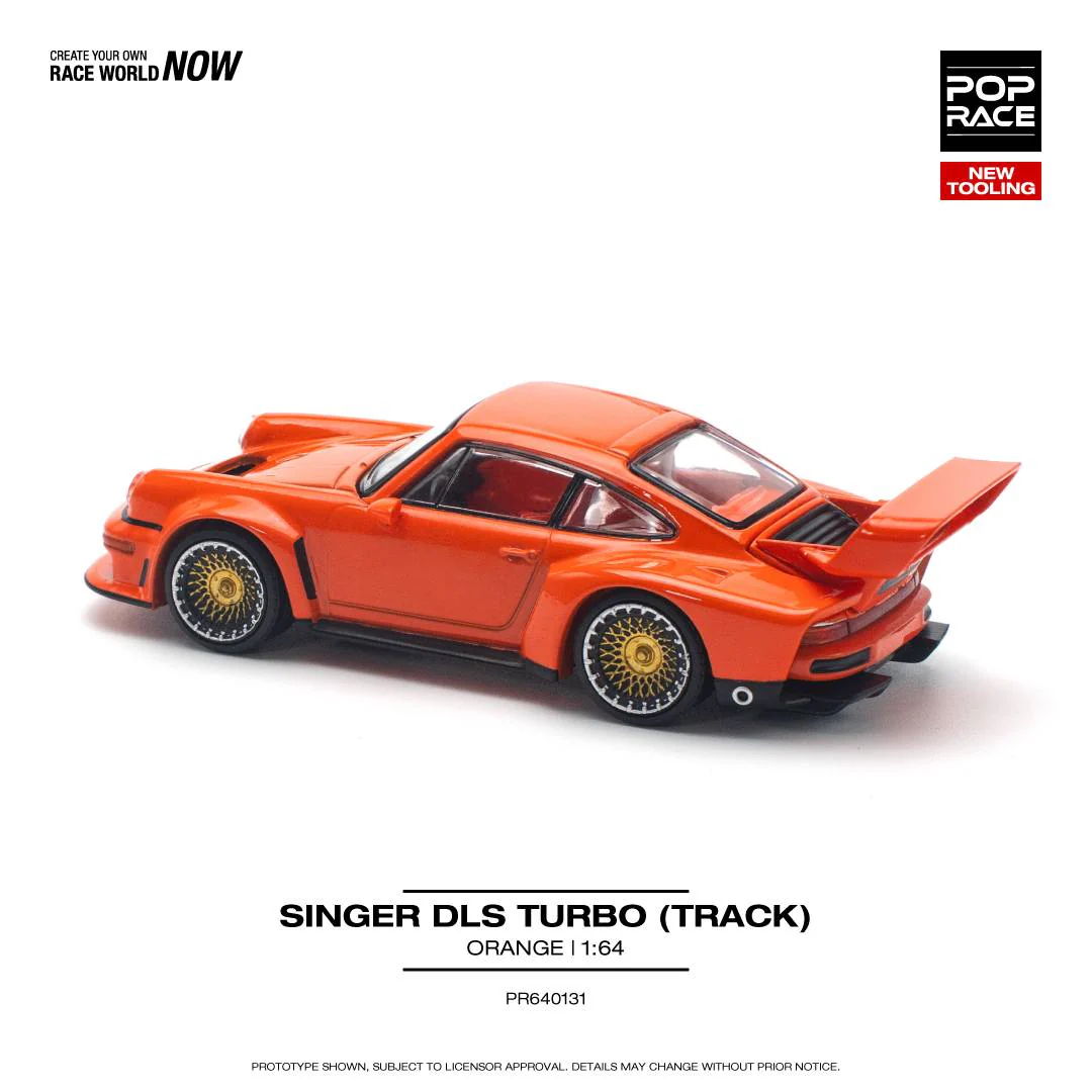 POPRACE 1/64 SINGER DLS TURBO (TRACK) ORANGE PR640131 - Image 2