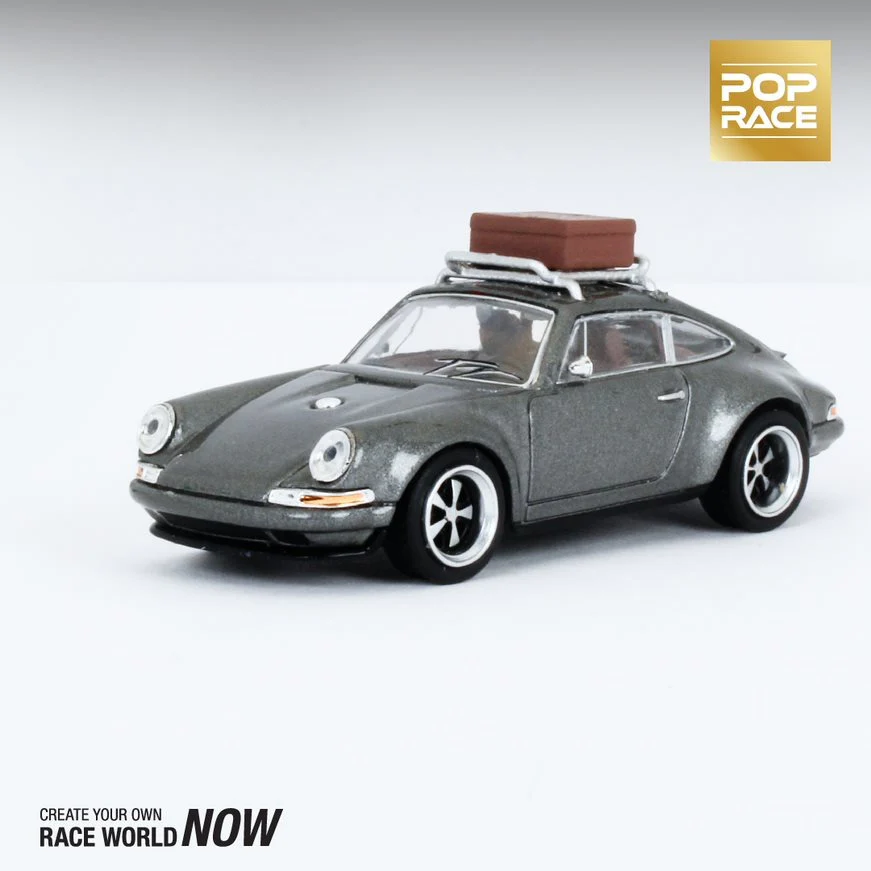 POPRACE 1/64 Singer Grey with Luggage PR64-SRG-GRY