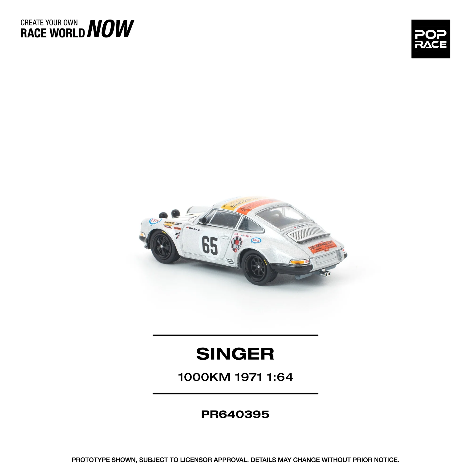 PREORDER POPRACE 1/64 SINGER SPA 1000KM 1971  PR640395 (Approx. Release Date: Q3 2026 and subject to the manufacturer's final decision) - Image 2