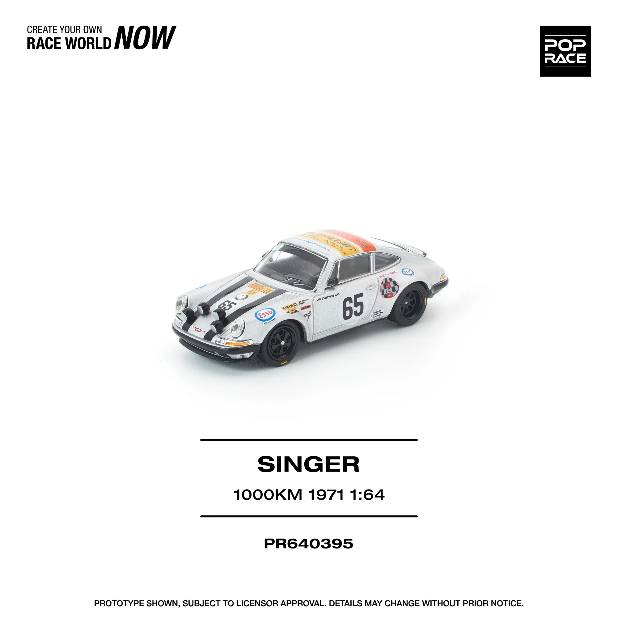 PREORDER POPRACE 1/64 SINGER SPA 1000KM 1971  PR640395 (Approx. Release Date: Q3 2026 and subject to the manufacturer's final decision) - Image 3