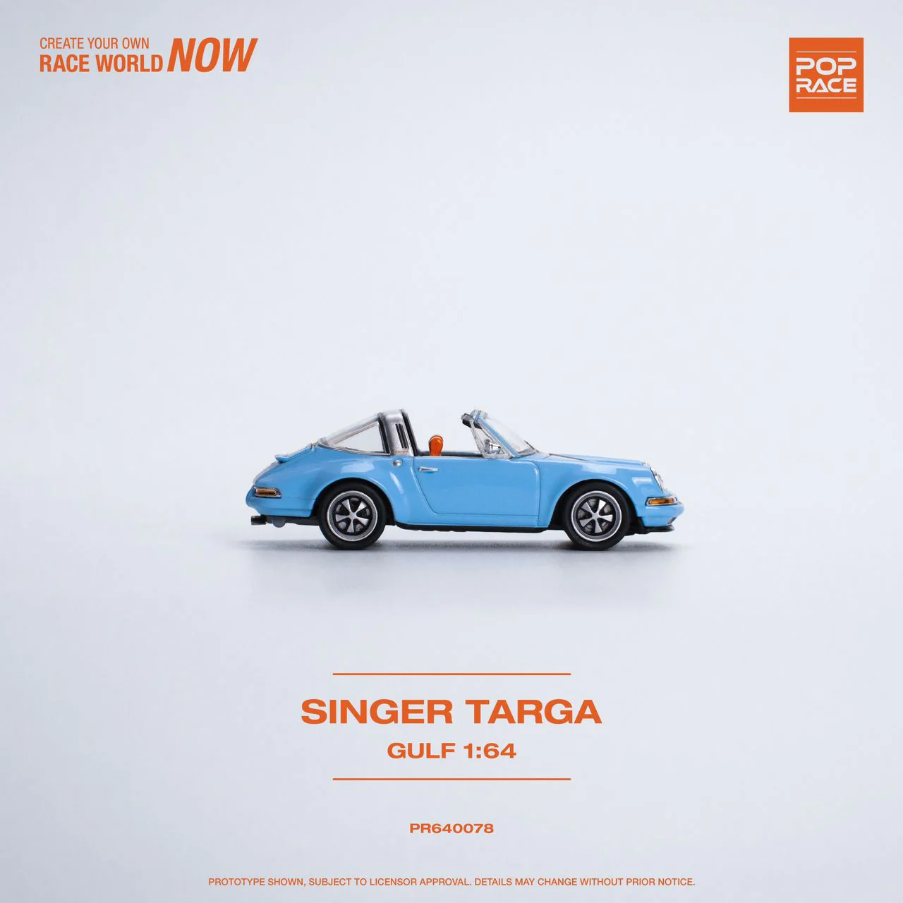 POPRACE 1/64 Singer Targa - Gulf PR640078 - Image 2