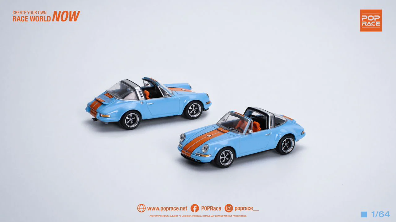 POPRACE 1/64 Singer Targa - Gulf PR640078 - Image 3