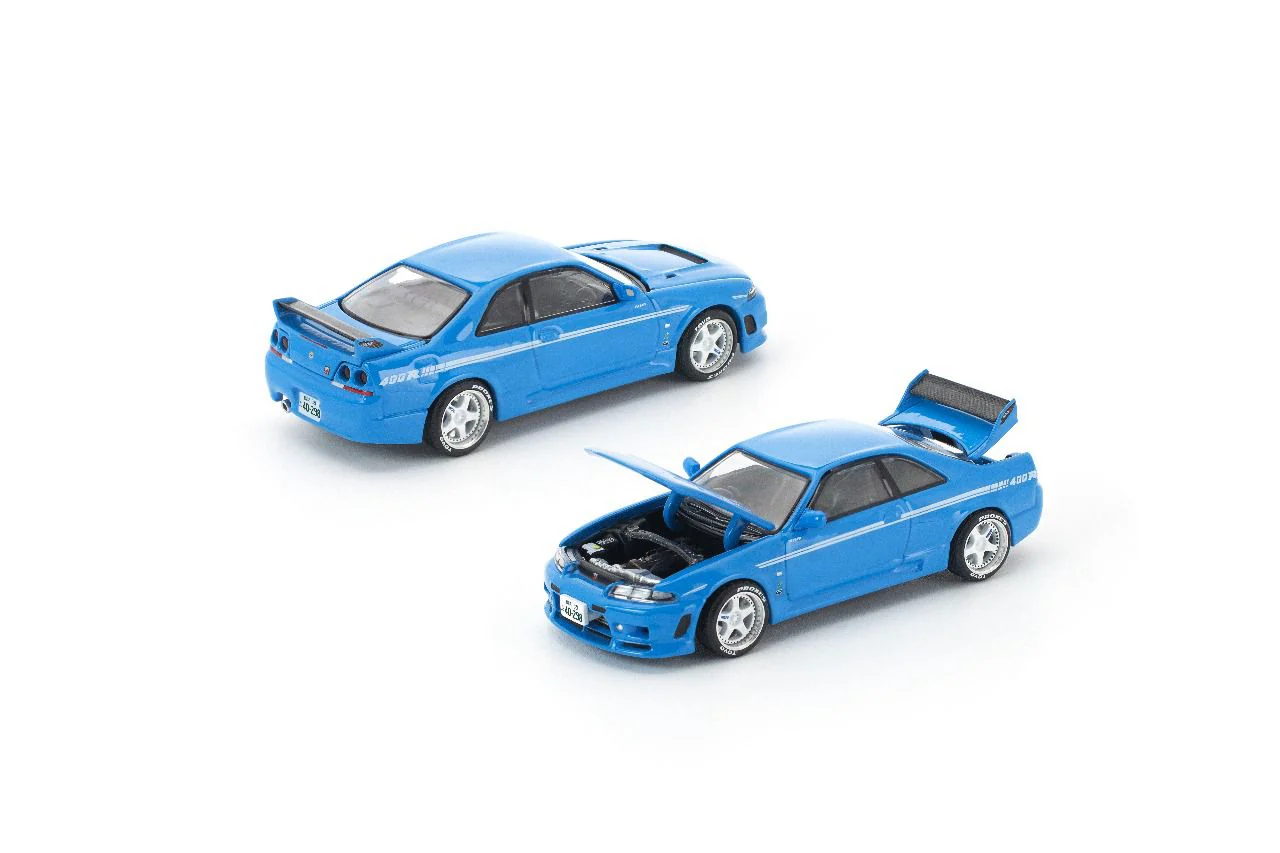 PREORDER POPRACE 1/64 SKYLINE GT-R R33 NISMO 400R CHAMPIONSHIP BLUE  (enigma exclusive edition) PRE019 (Approx. Release Date: Q4 2025 and subject to the manufacturer's final decision) - Image 2