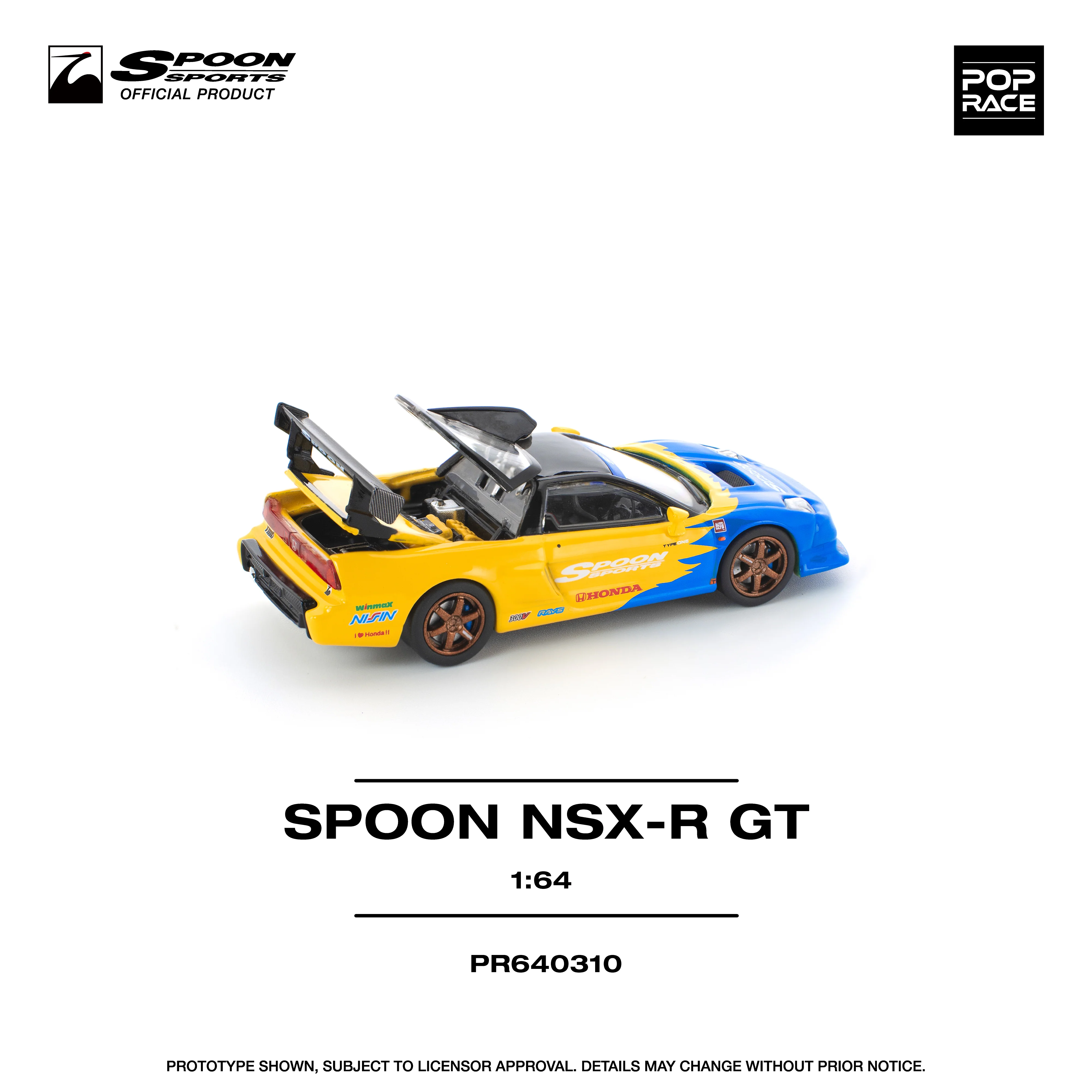 POPRACE 1/64  SPOON NSX R GT PR640310 - Image 4