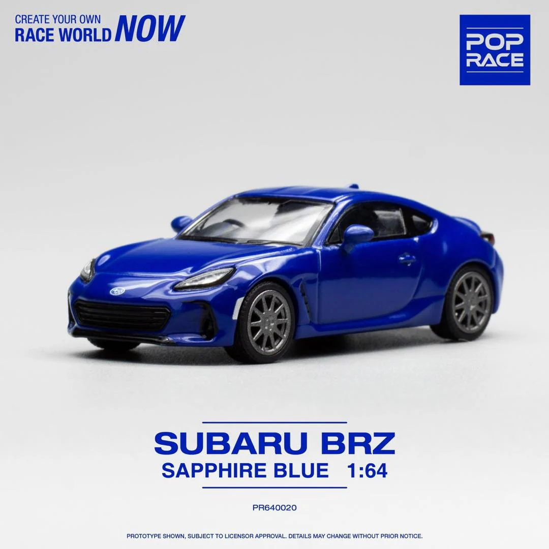 POPRACE 1/64 SUBARU BRZ SAPPHIRE BLUE PR640020 - Image 2