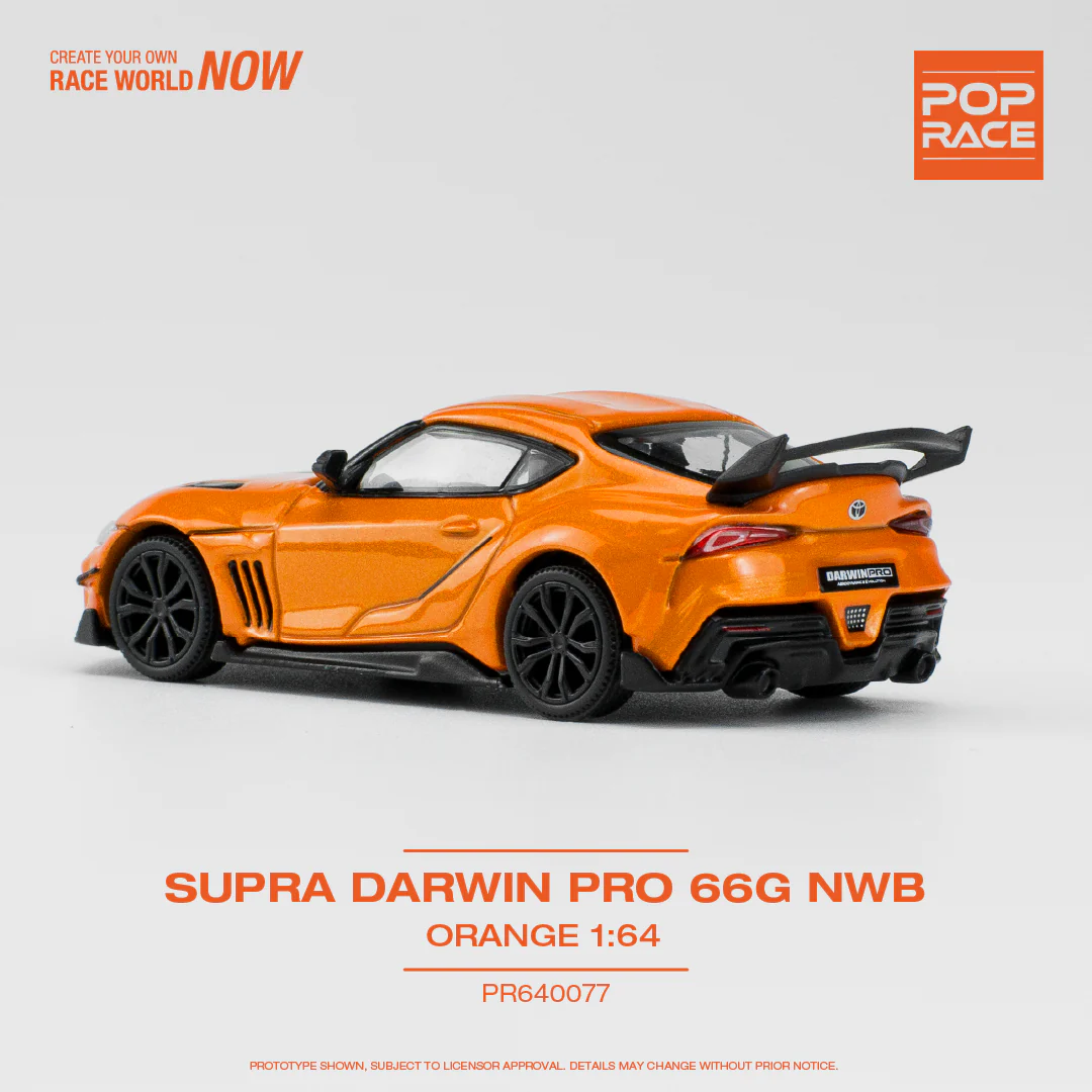 POPRACE 1/64 Supra Darwin Pro 66G NWB - Orange PR640077 - Image 3