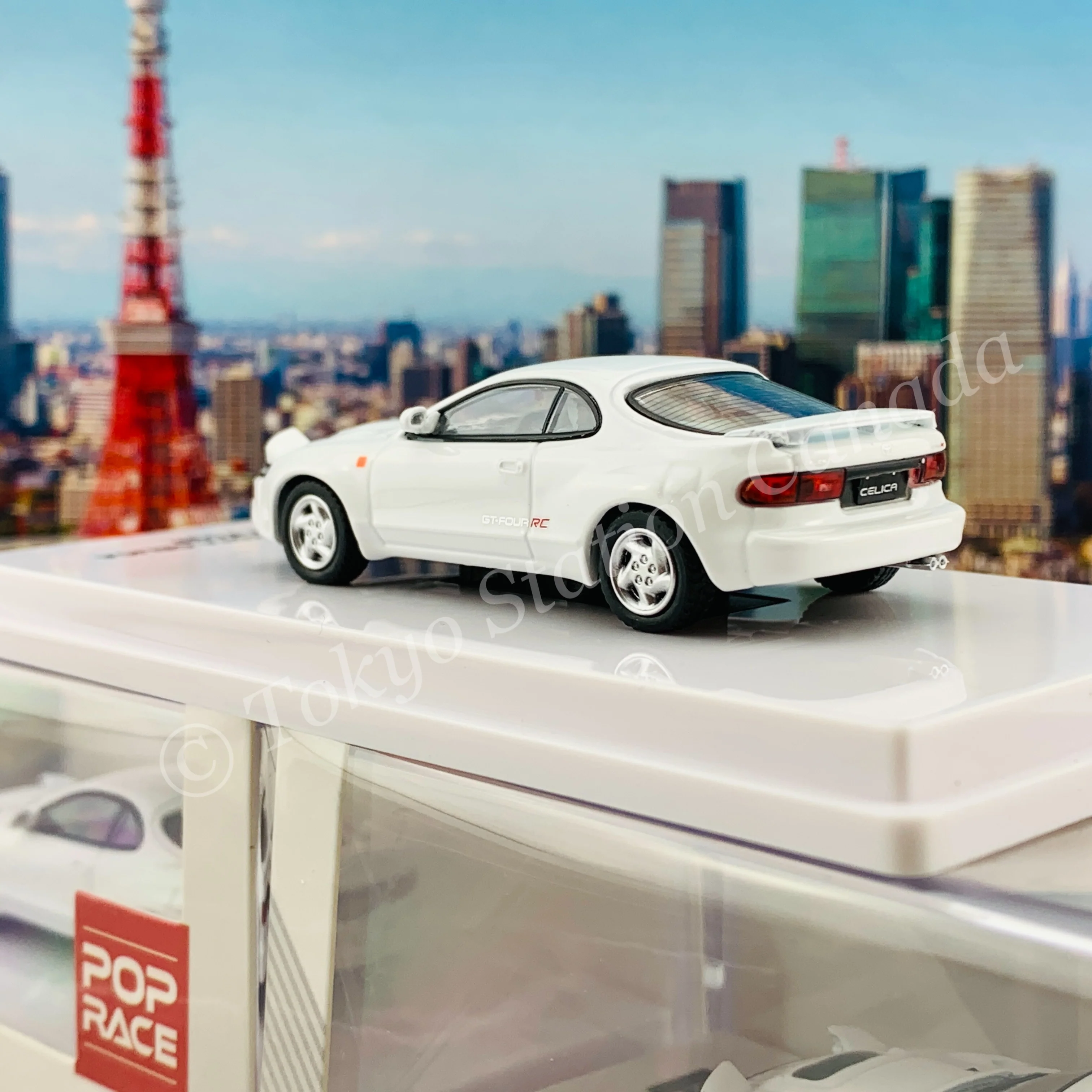 POPRACE 1/64 Toyota Celica GT-Four ST185 Super White PR64-185-WH - Image 4
