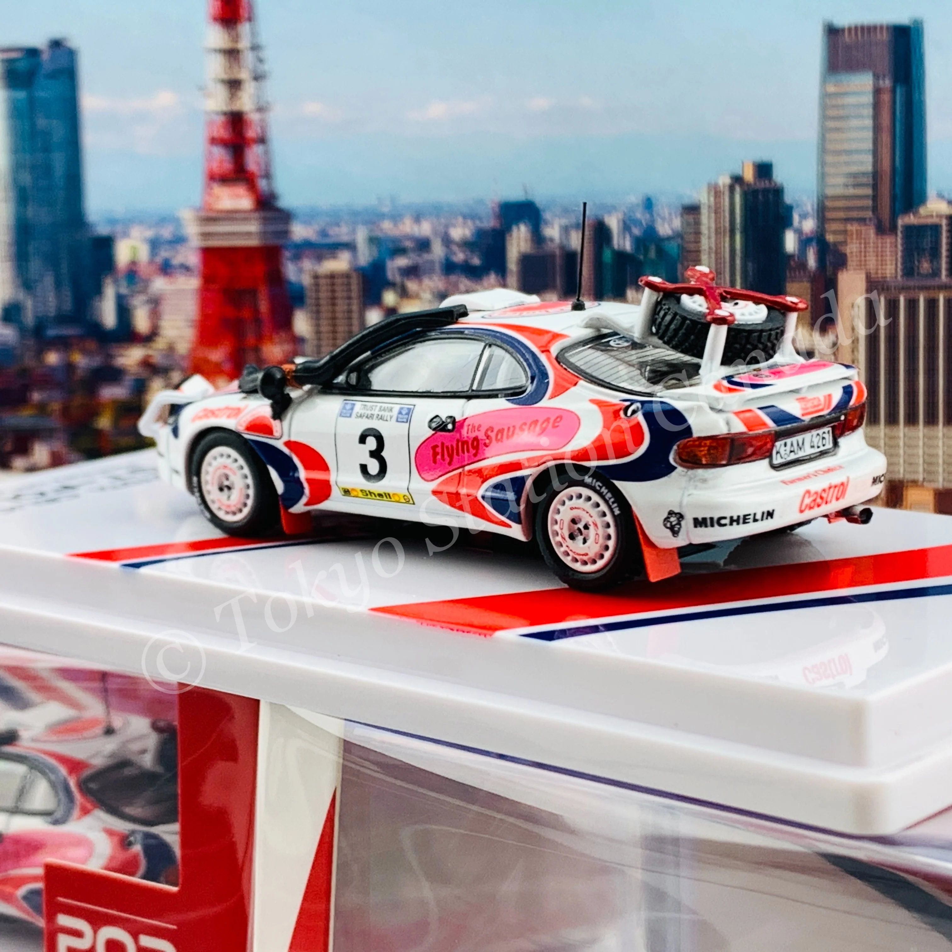 POPRACE 1/64 Toyota Celica GT-Four ST185 Safari Rally 1994 Winner #3 Ian Duncan/ David Williamson PR64-185-94WRC03 - Image 5