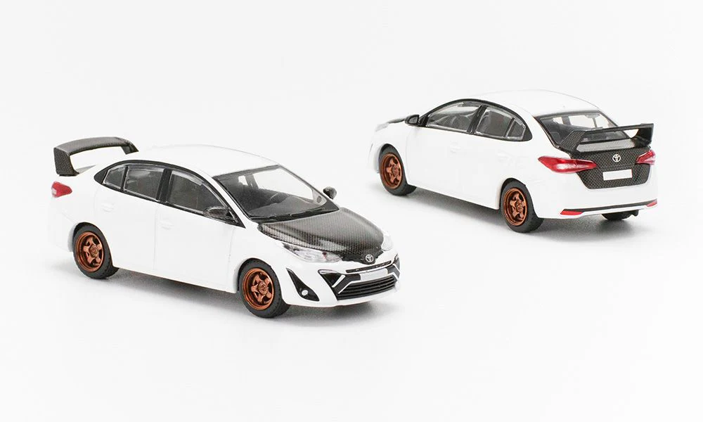 POPRACE 1/64 Toyota GR Vios - White PR640094 - Image 2