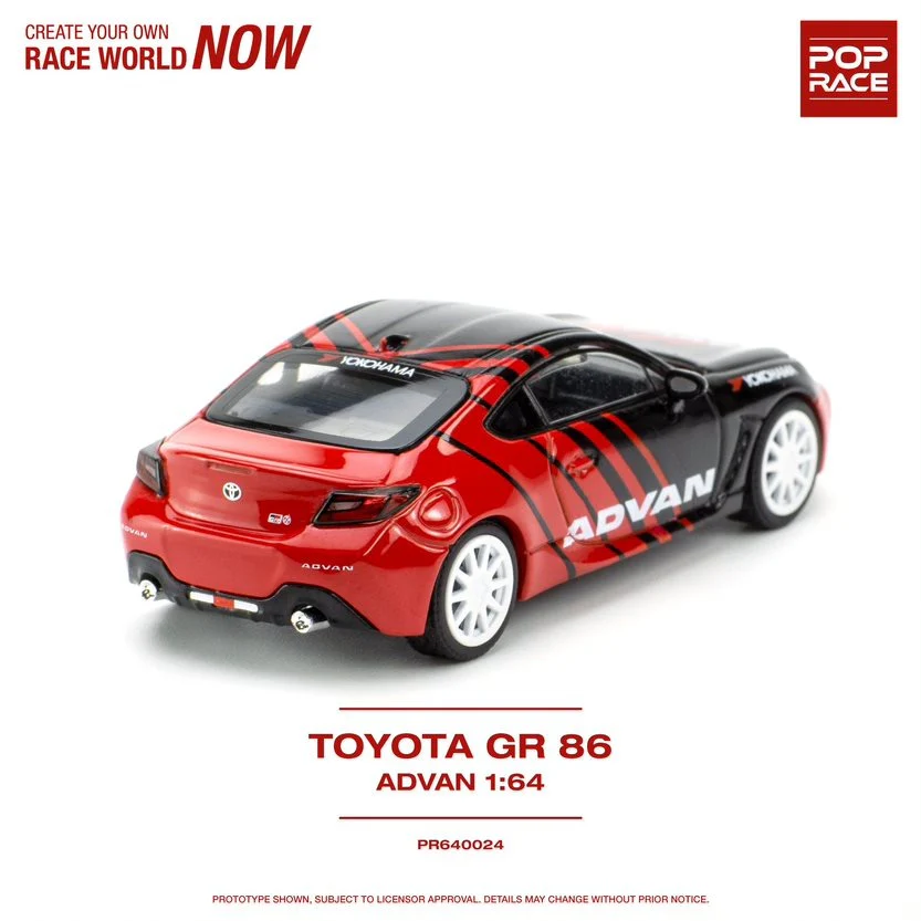 POPRACE 1/64 Toyota GR86 Advan PR640024 - Image 2