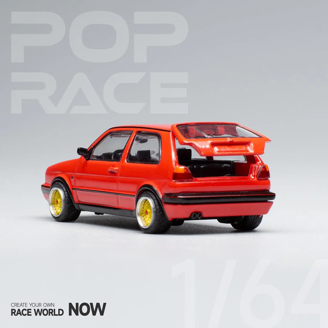 POPRACE 1/64 VOLKSWAGEN GOLF GTI MK2 RED PR64003 - Image 2