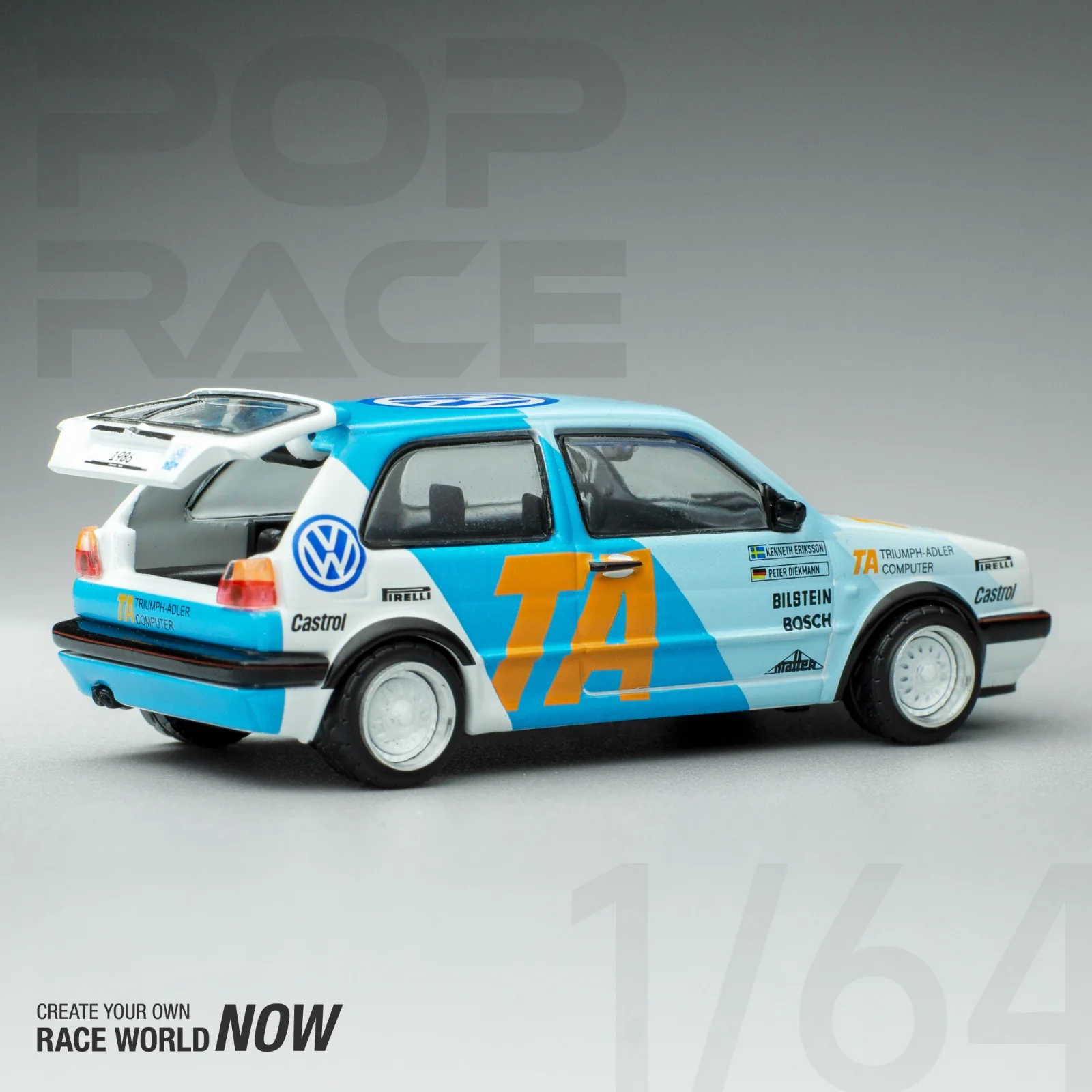 POPRACE 1/64 Volkswagen Golf GTI MK2 WRC 1986 PR64-GFM2-VWM - Image 2