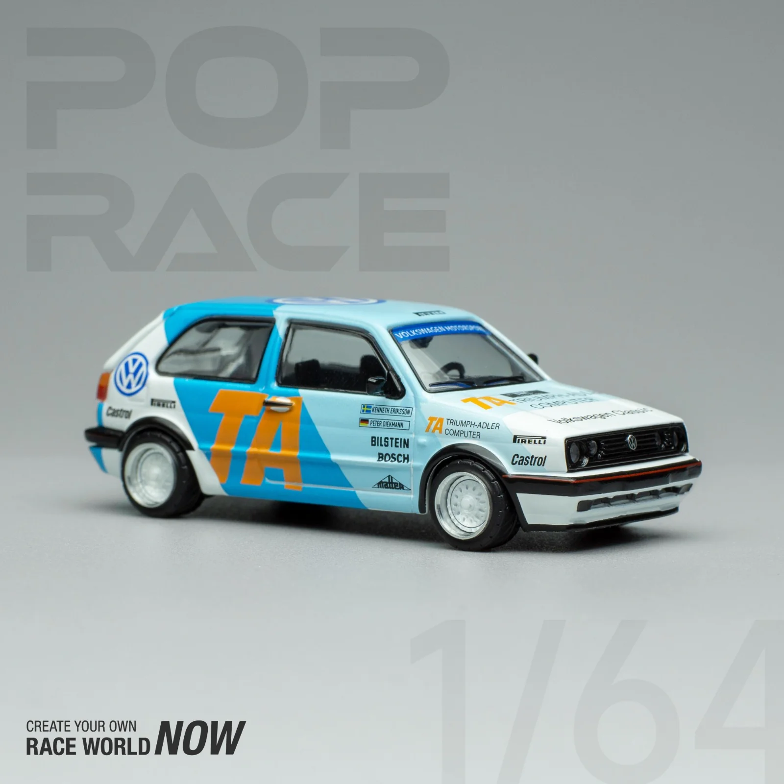 POPRACE 1/64 Volkswagen Golf GTI MK2 WRC 1986 PR64-GFM2-VWM - Image 3