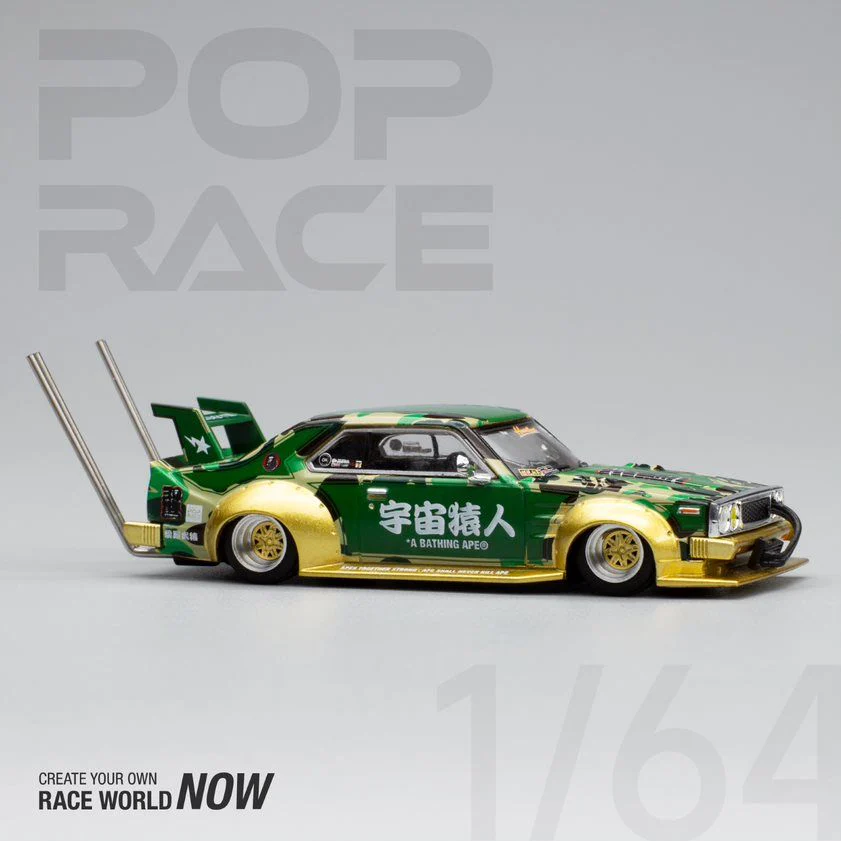 POPRACE x BAPE 1/64 Skyline C210 Bosozoku Style Special Edition PR640009 - Image 10