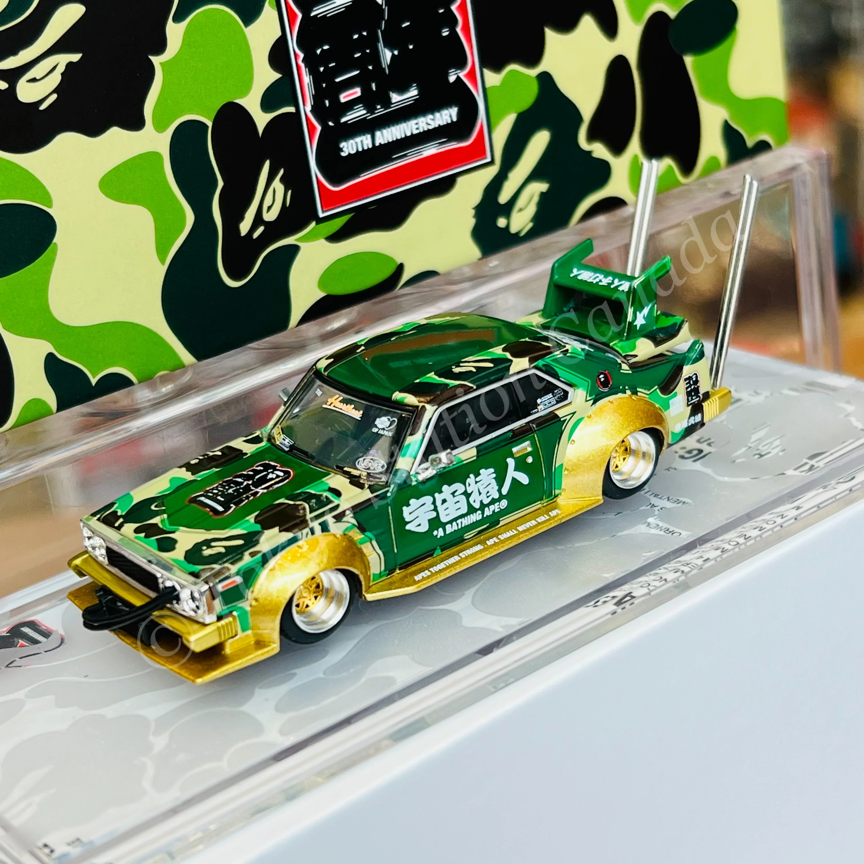POPRACE x BAPE 1/64 Skyline C210 Bosozoku Style Special Edition PR640009 - Image 2