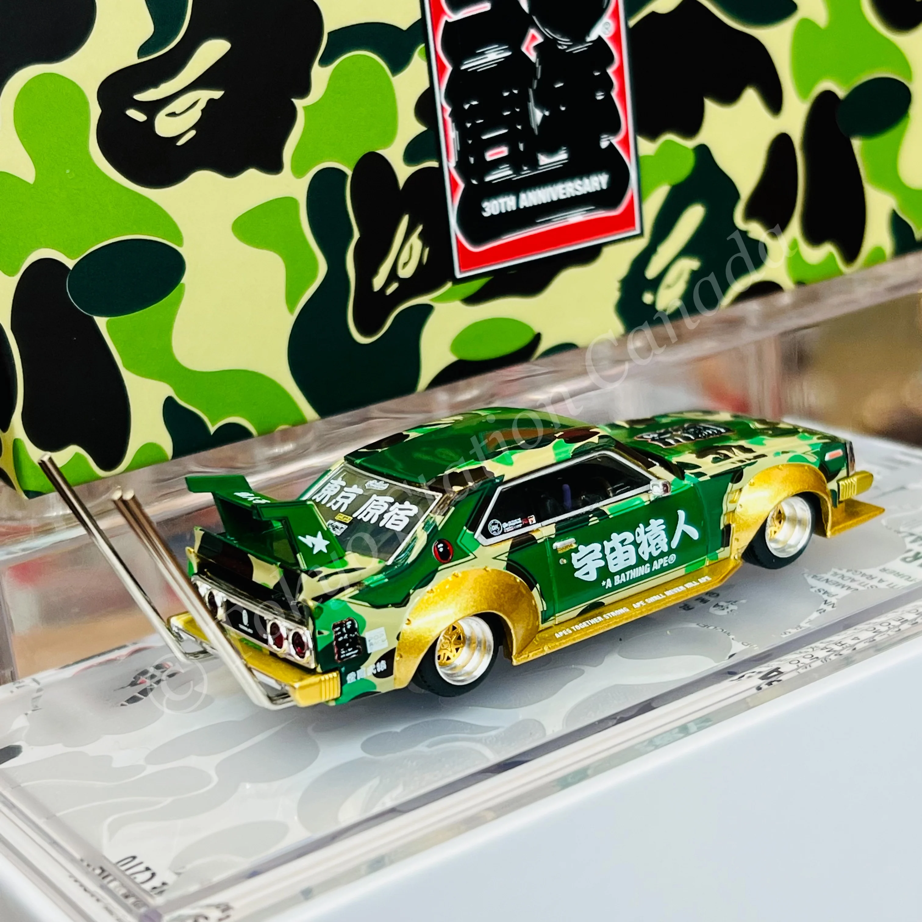 POPRACE x BAPE 1/64 Skyline C210 Bosozoku Style Special Edition PR640009 - Image 3
