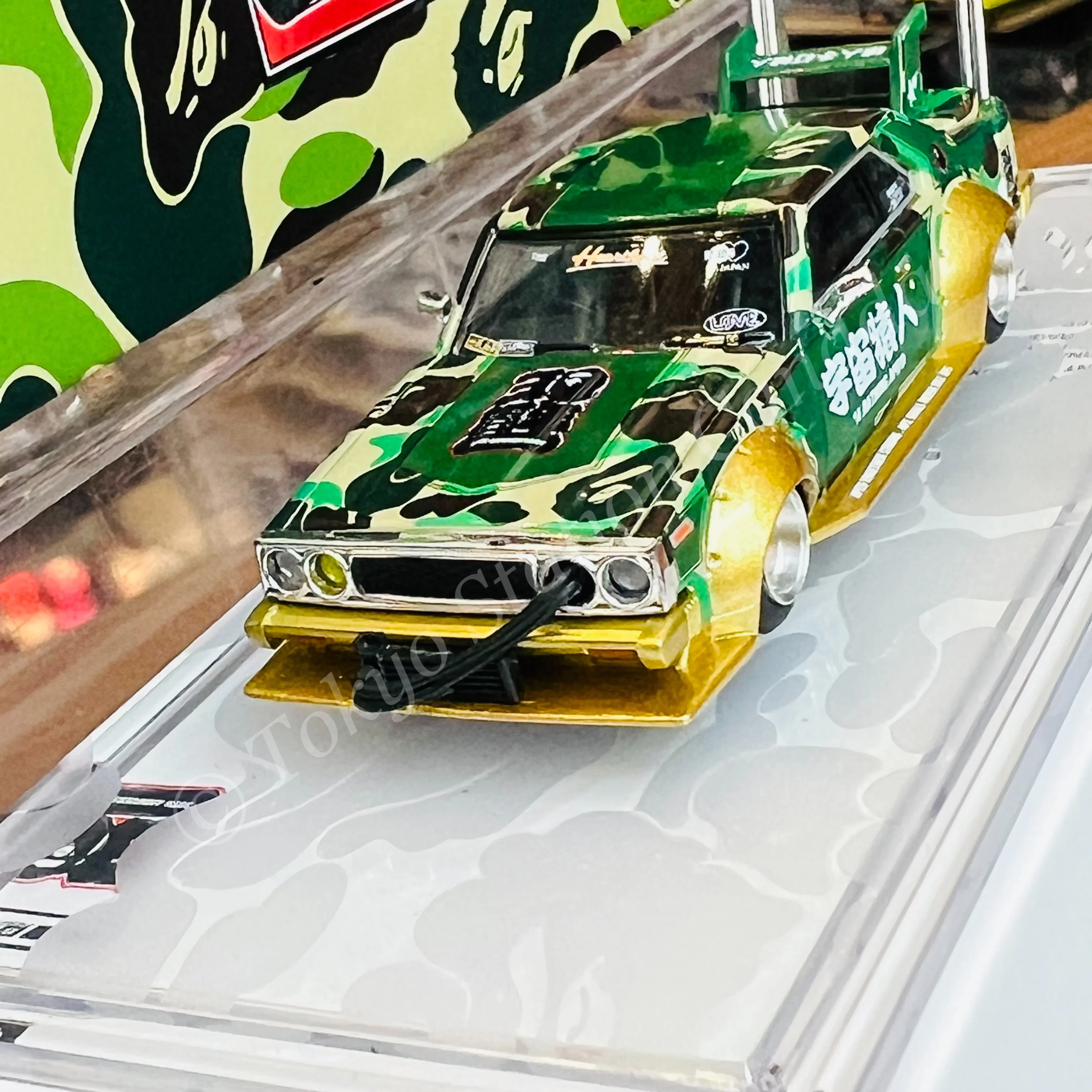 POPRACE x BAPE 1/64 Skyline C210 Bosozoku Style Special Edition PR640009 - Image 6