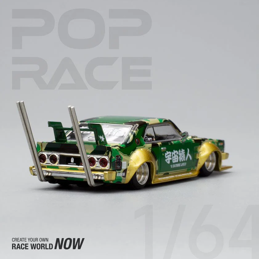 POPRACE x BAPE 1/64 Skyline C210 Bosozoku Style Special Edition PR640009 - Image 9