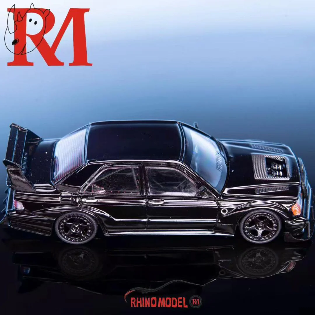 Rhino Model RM 1/64 Benz MERCEDES W201 190E - BLACK - Image 2