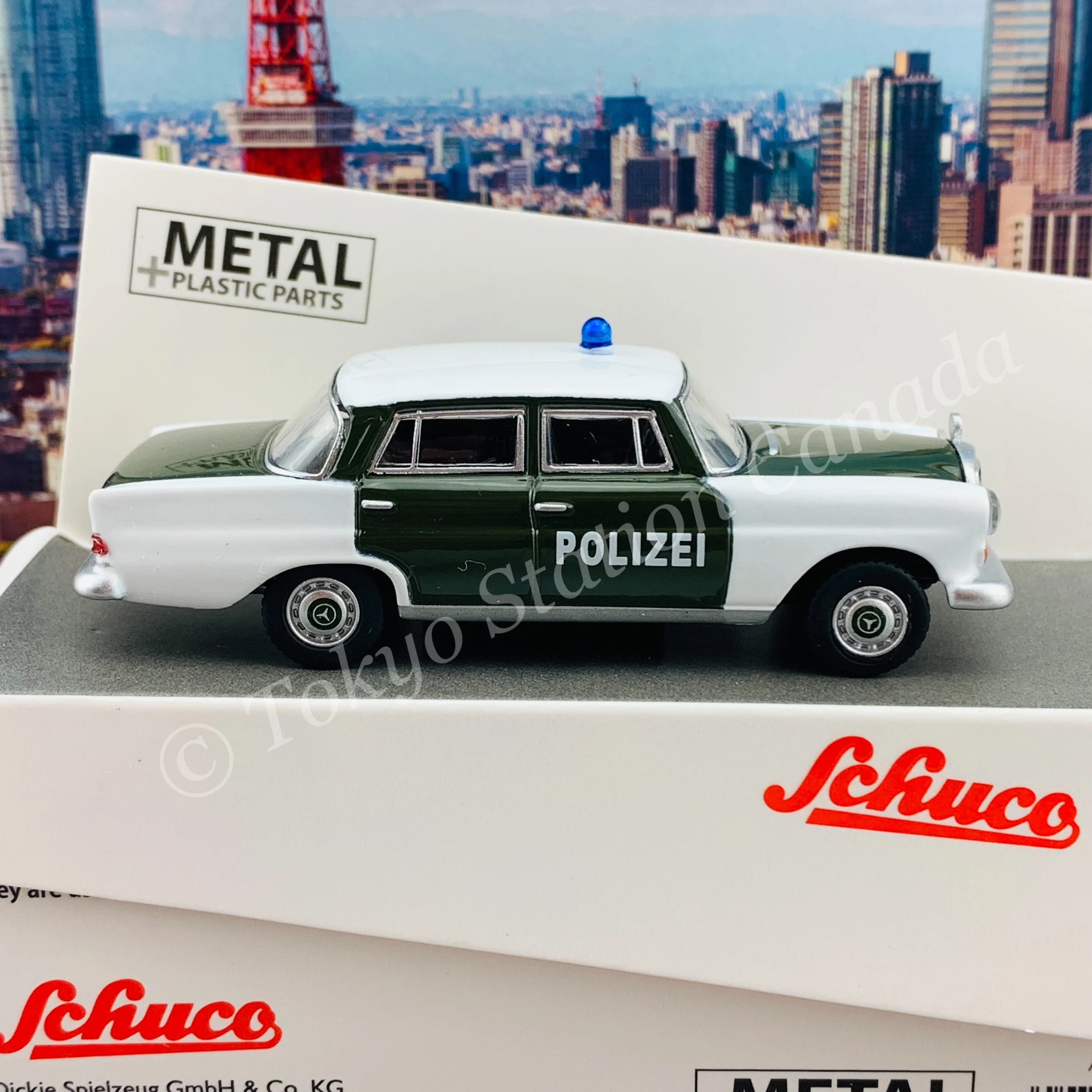 Schuco 1/64 Mercedes-Benz 200 (W110) POLIZEI 452027800 - Image 2