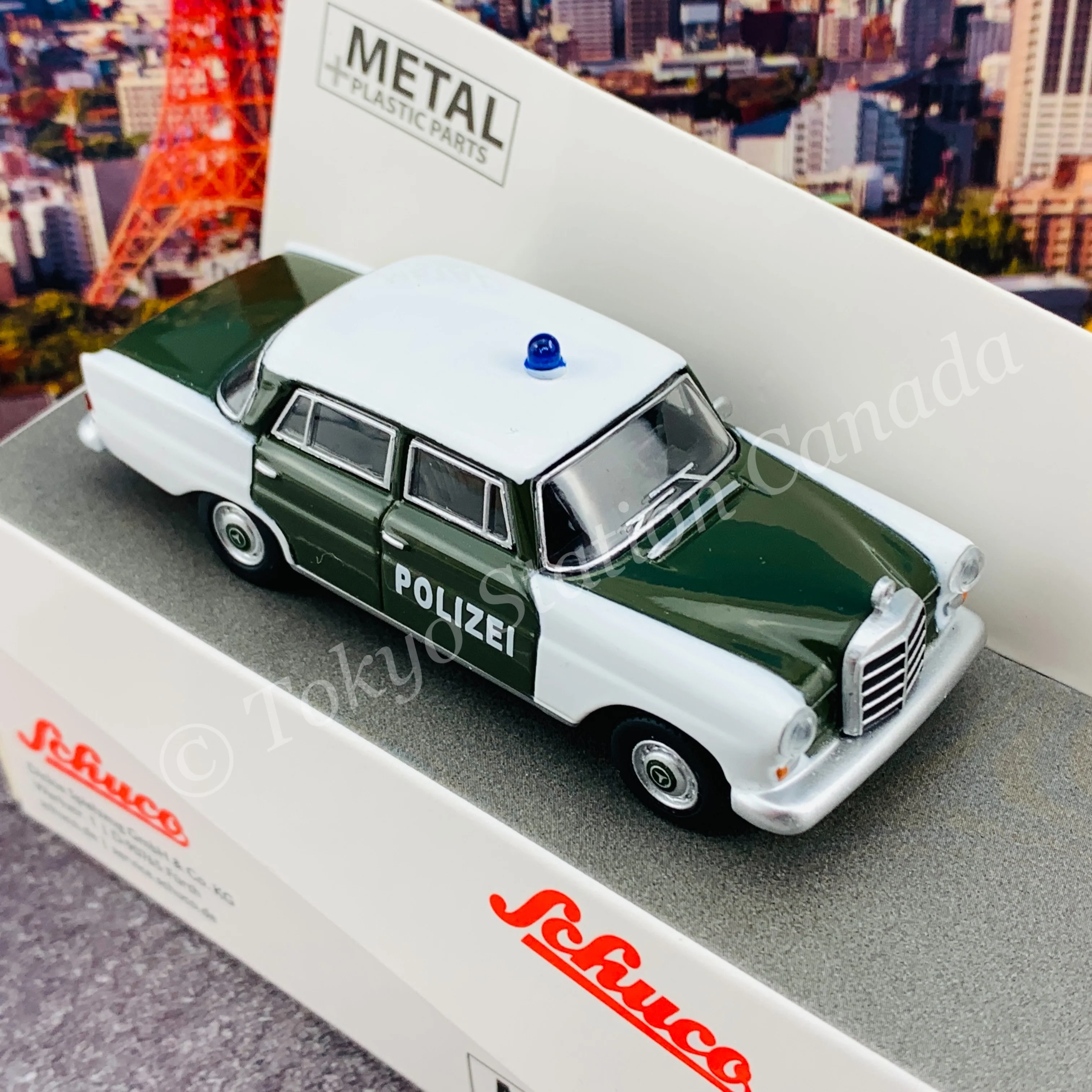 Schuco 1/64 Mercedes-Benz 200 (W110) POLIZEI 452027800 - Image 3