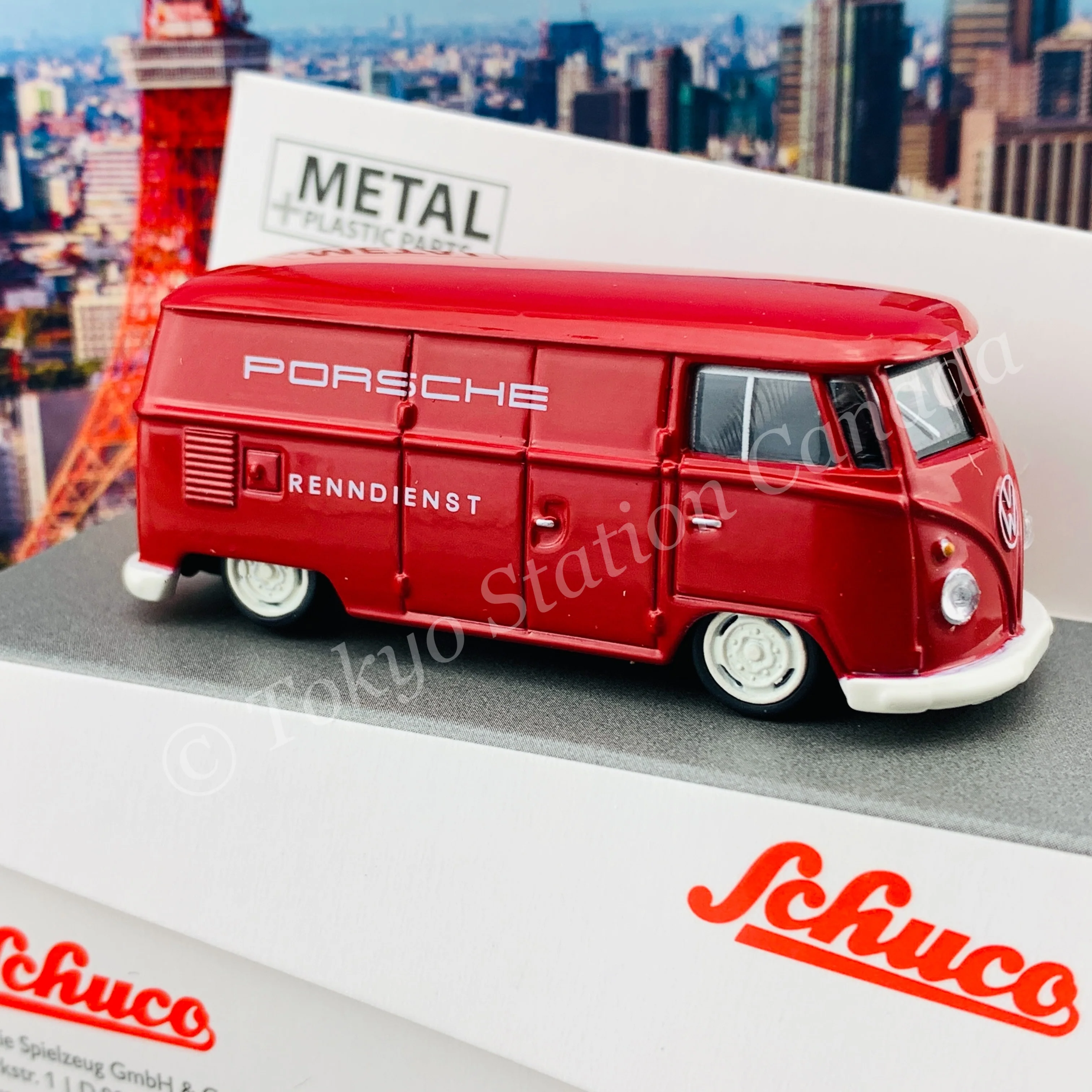 Schuco 1/64 VW T1 Lowrider Porsche 452026800 - Image 3