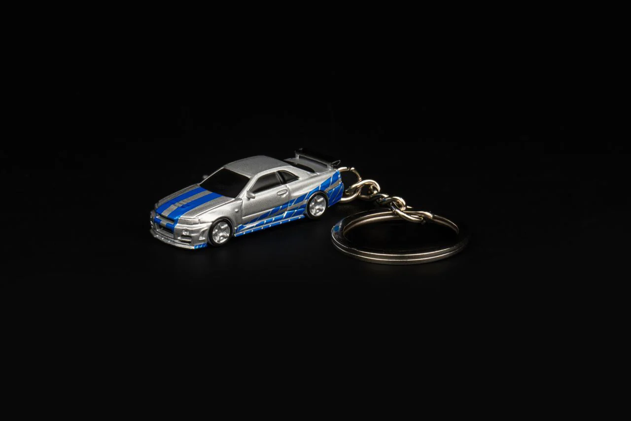PREORDER SEEKER 1/87 Fast & Furious R34 Silver Keychain (Approx. Release Date: SEPTEMBER 2024 and subject to the manufacturer's final decision) - Image 2