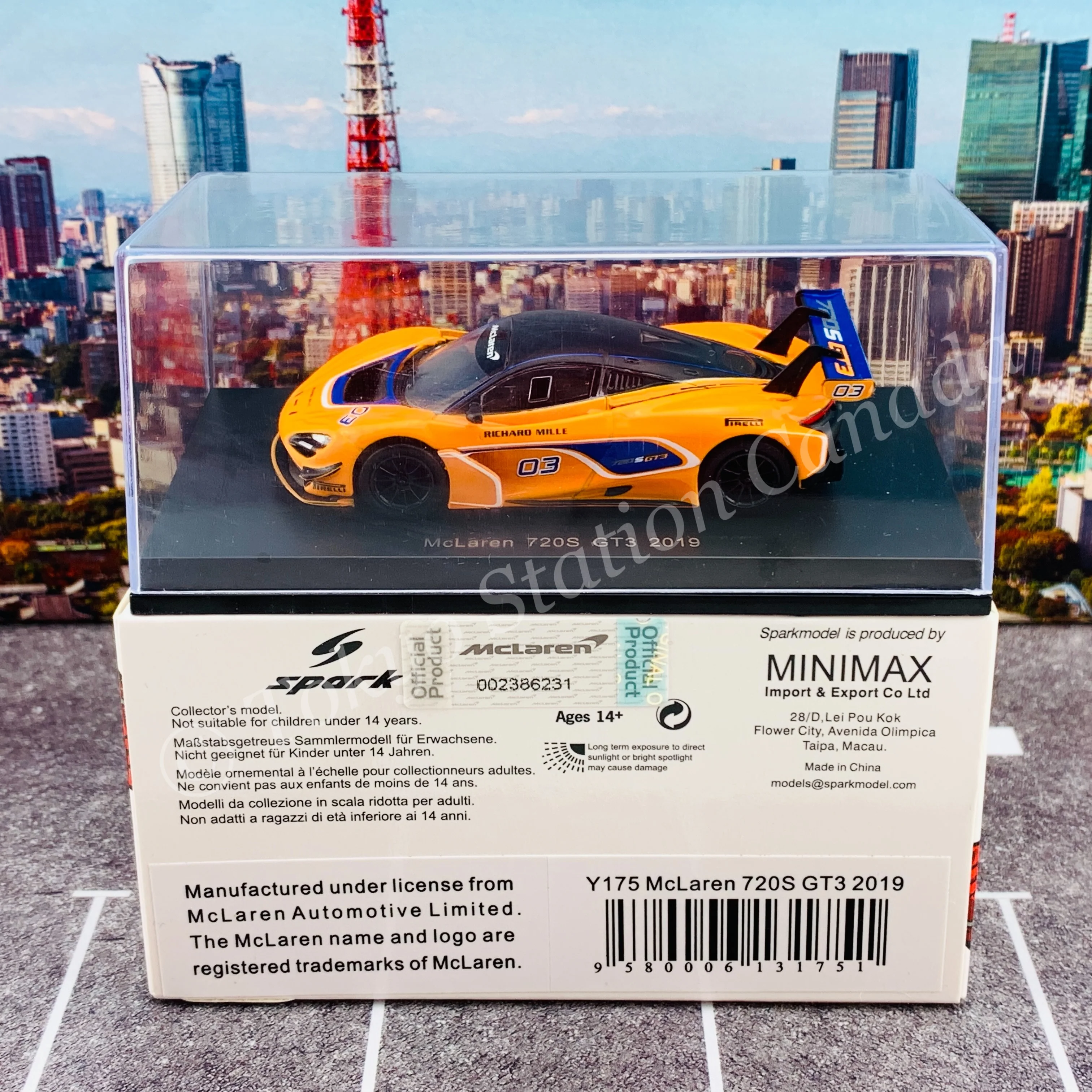 Sparky 1/64 McLaren 720S GT3 2019 Y175 - Image 5