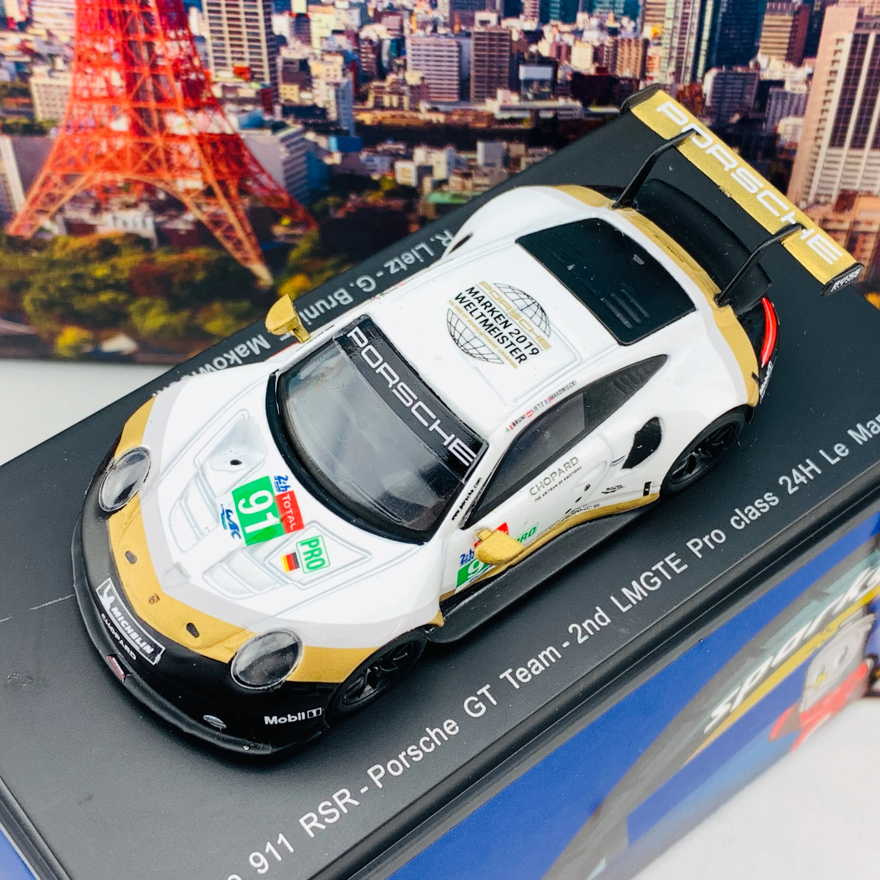 Sparky 1/64 Porsche 911 RSR No.91 Porsche GT Team 2nd LMGTE Pro class 24H Le Mans 2019 R. Lietz - G. Bruni - F. Makowiecki Y140 - Image 3