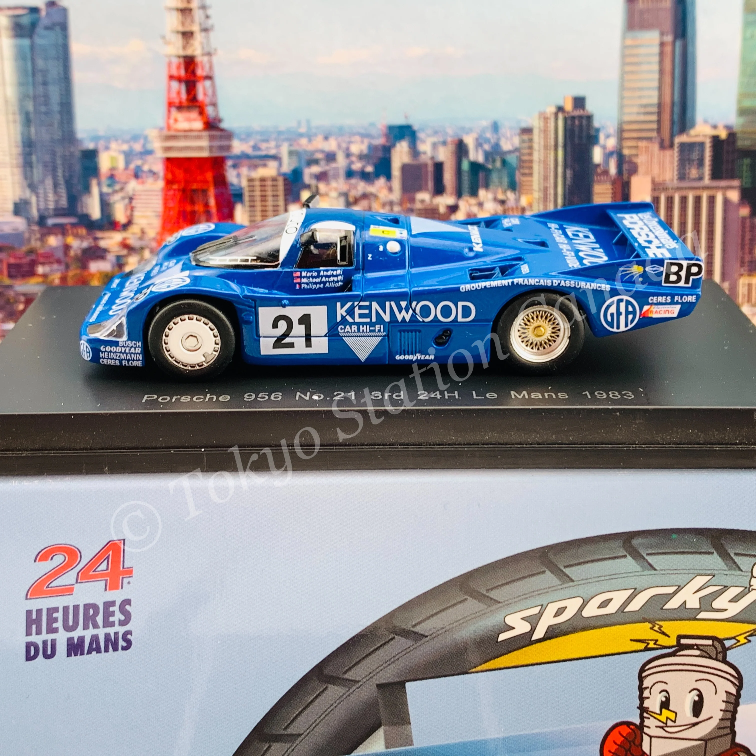 Sparky 1/64 Porsche 956 No.21 3rd 24H Le Mans 1983 M. Andretti - M. Andretti - P. Alliot Y177 - Image 2