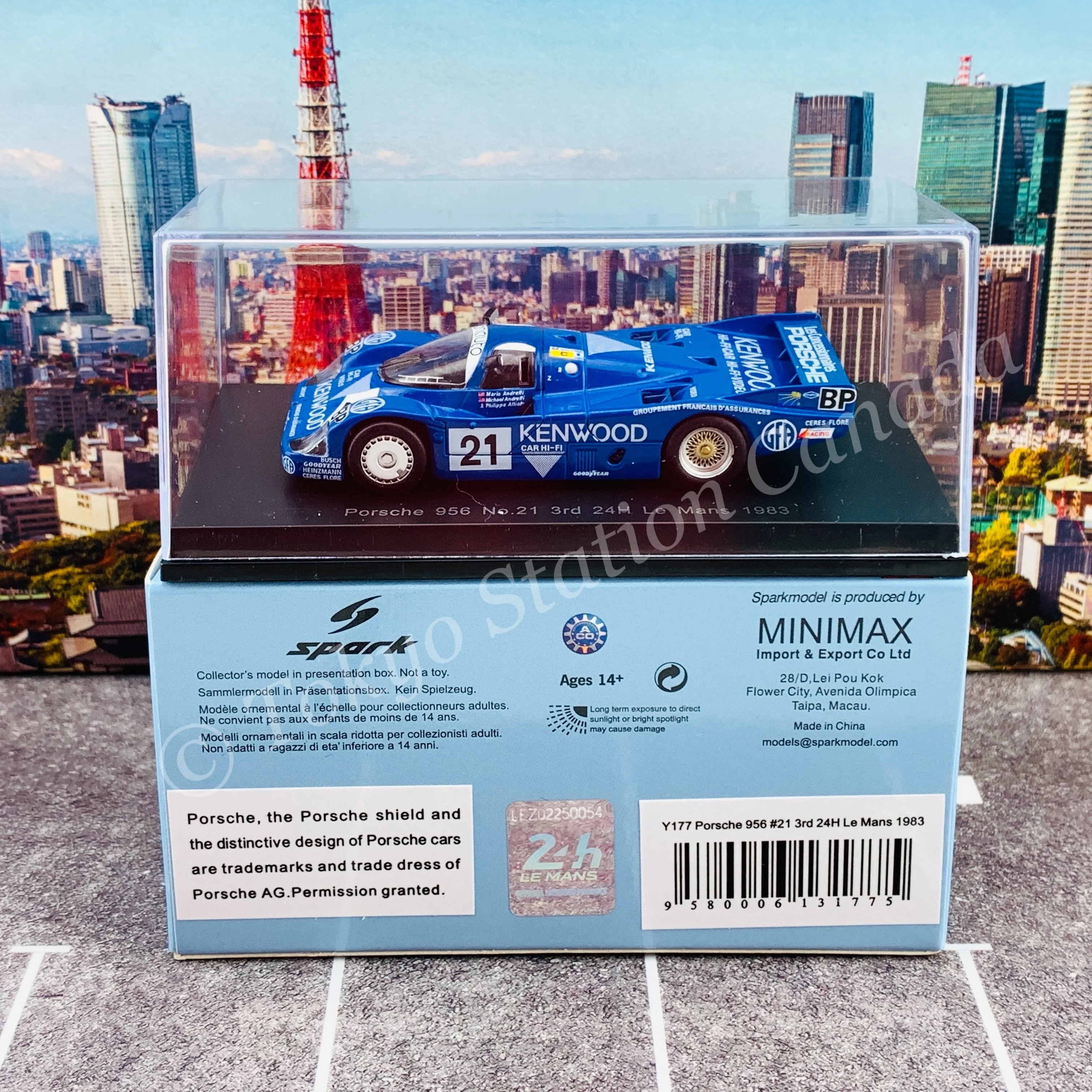 Sparky 1/64 Porsche 956 No.21 3rd 24H Le Mans 1983 M. Andretti - M. Andretti - P. Alliot Y177 - Image 6