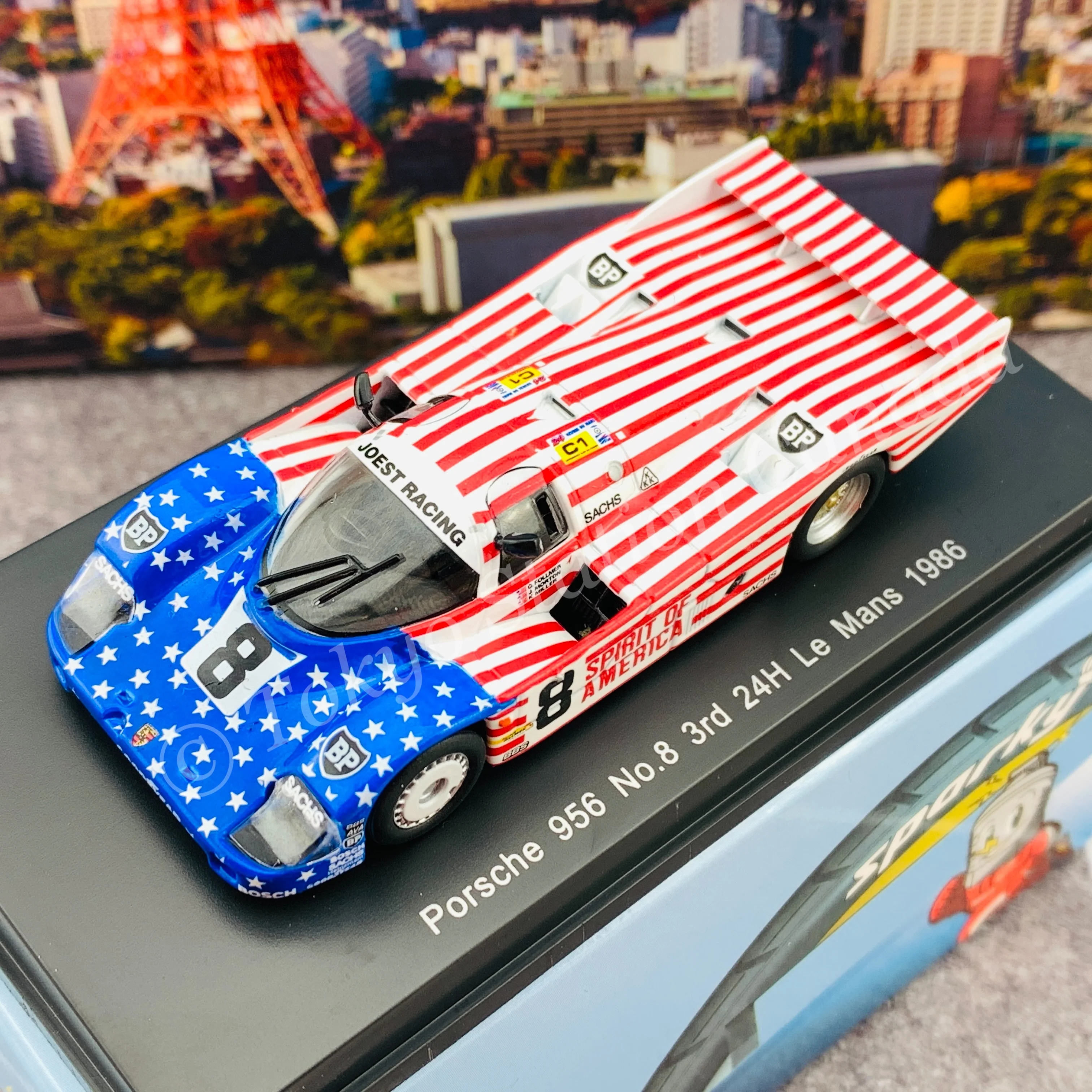 Sparky 1/64 Porsche 956 No.8 3rd 24H Le Mans 1986 G. Follmer - J. Morton - K. Miller Y176 - Image 3