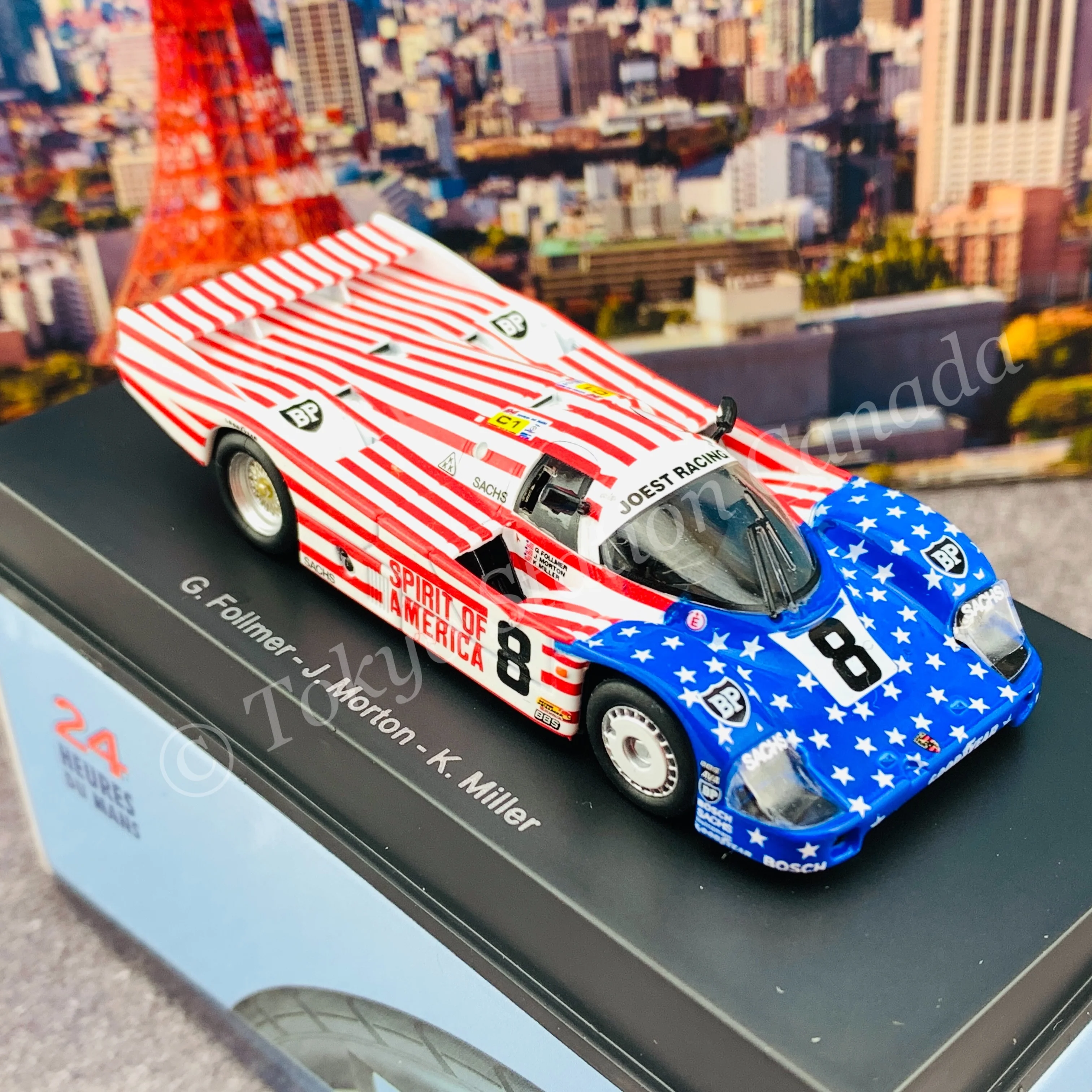 Sparky 1/64 Porsche 956 No.8 3rd 24H Le Mans 1986 G. Follmer - J. Morton - K. Miller Y176 - Image 4