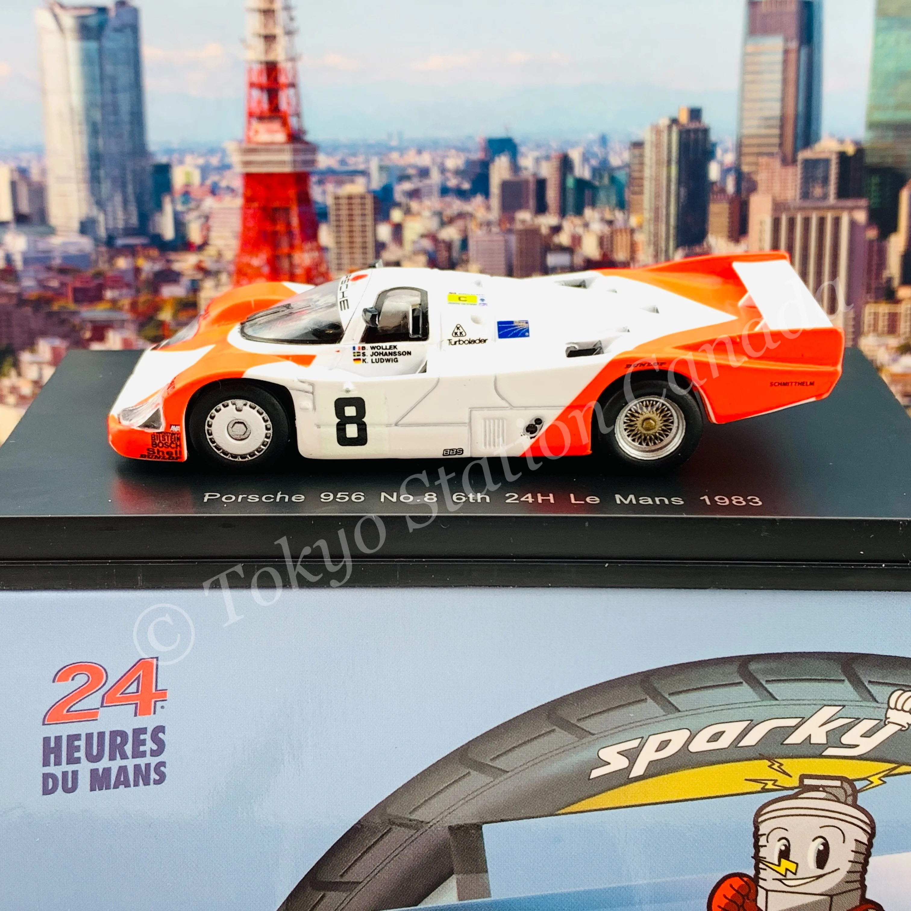 Sparky 1/64 Porsche 956 No.8 6th 24H Le Mans 1983 B. Wollek - K. Ludwig - S. Johansson Y179 - Image 2