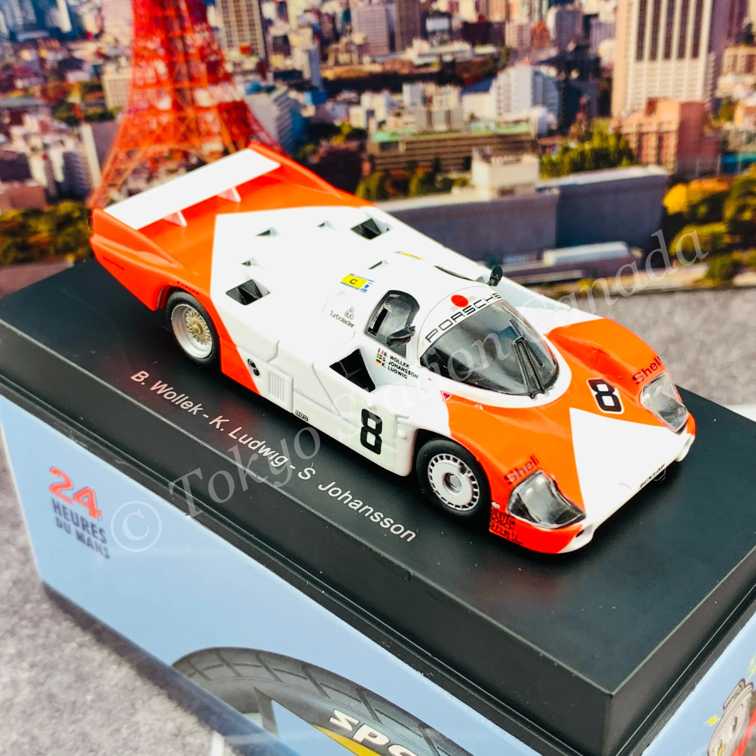 Sparky 1/64 Porsche 956 No.8 6th 24H Le Mans 1983 B. Wollek - K. Ludwig - S. Johansson Y179 - Image 4