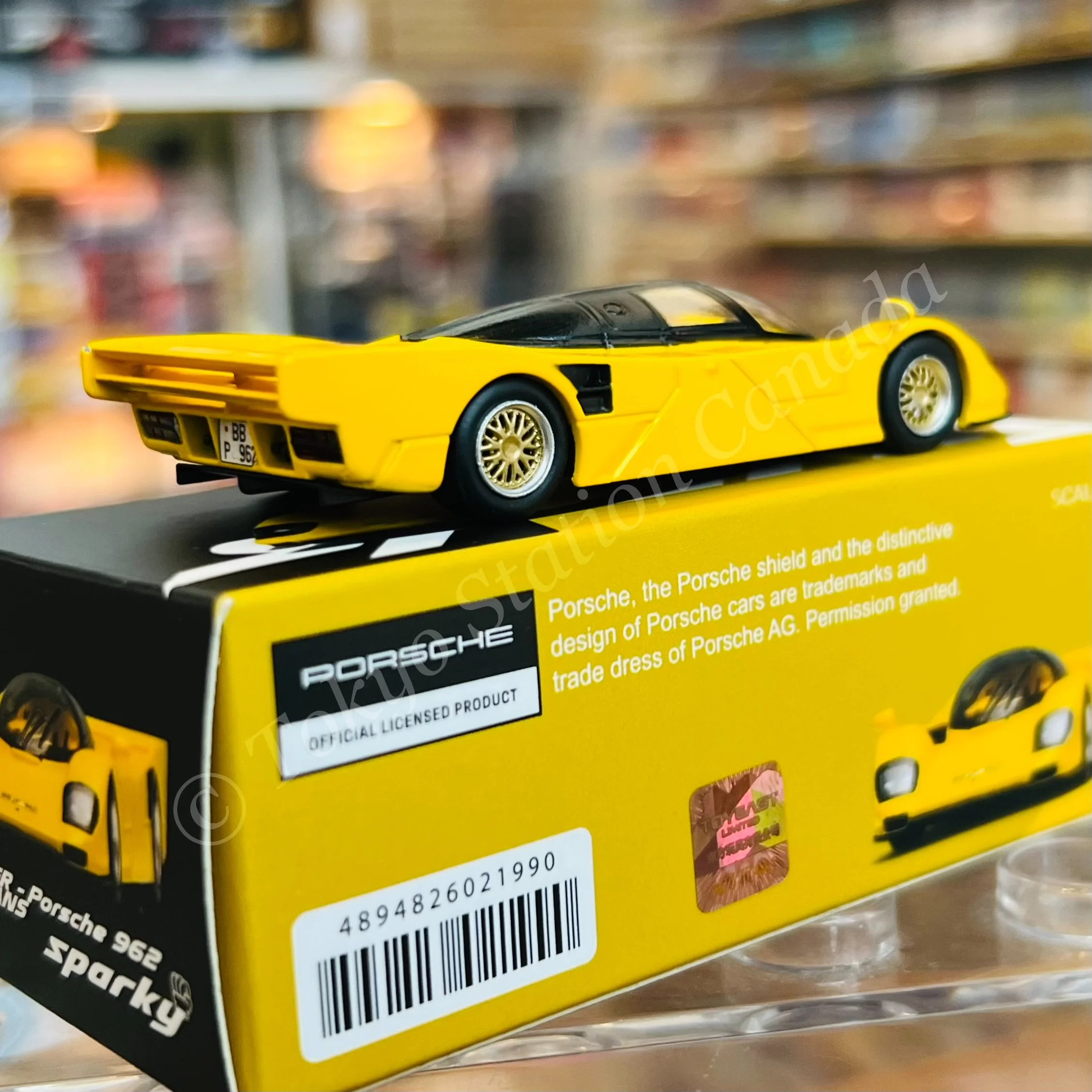 SPARKY x TINY 1/64 Porsche Dauer 962 Le Mans - Yellow YO64010 - Image 3