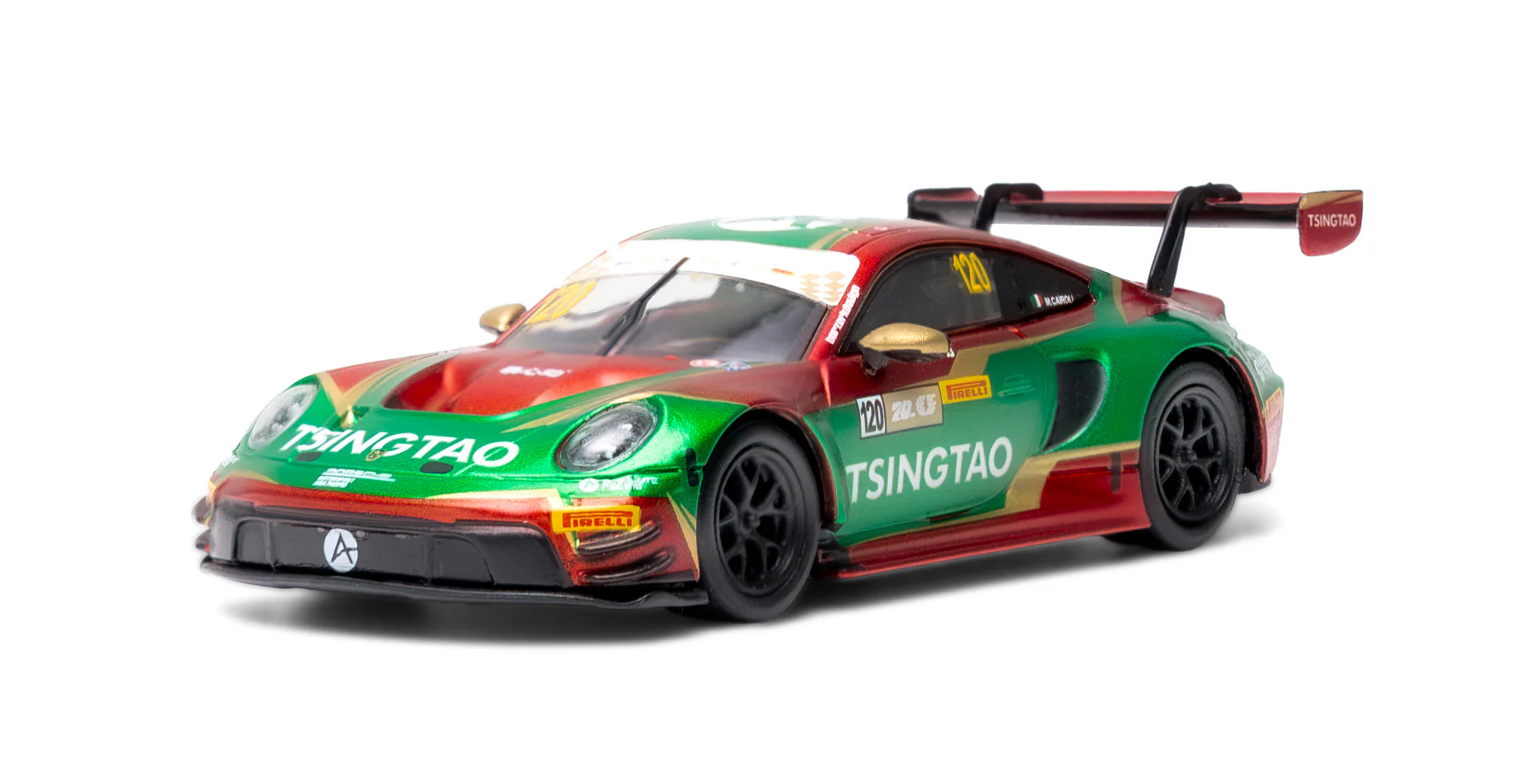 SPARKY x TINY 1/64 Porsche 992 911 GT3 R Macau GT Cup 2023 - Tsing Tao YO64007 - Image 4