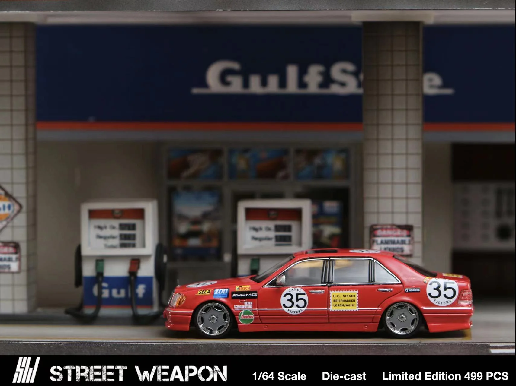 Stance Hunters x Street Weapon 1/64 S Class W140 RED PIG #35 - Image 4