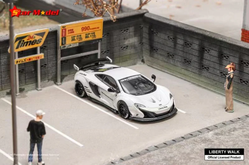 Star Model 1/64 LB-Works MCL 650S Wide Body - Gloss White Deluxe Version - Image 3