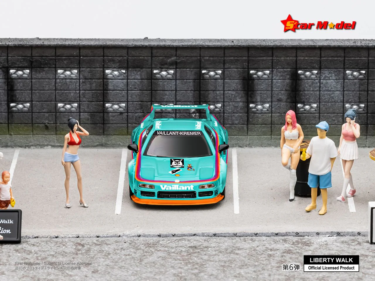 Star Model 1/64 LBWK NSX NA1 Green Vaillant Rabbit - Image 4