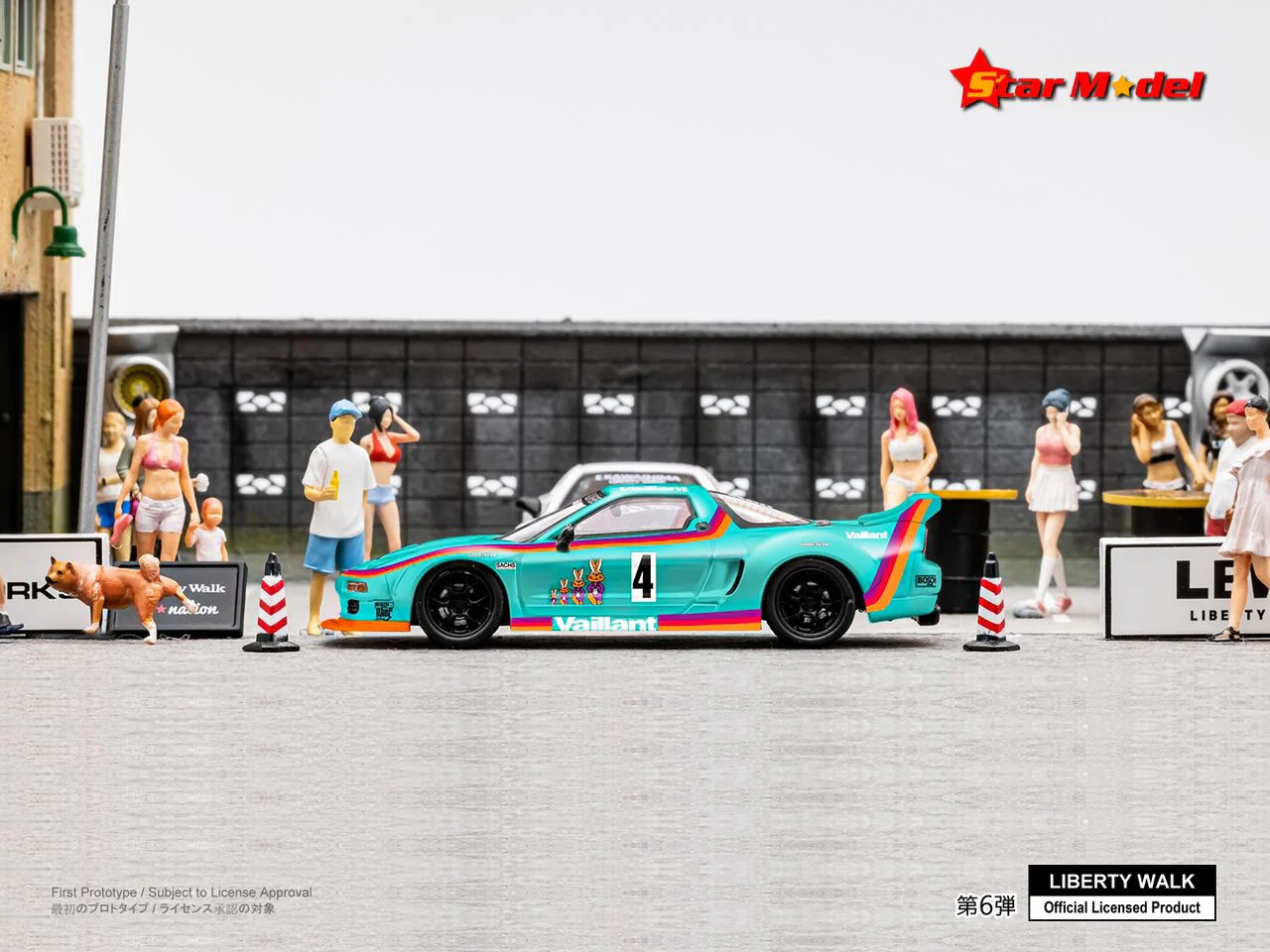 Star Model 1/64 LBWK NSX NA1 Green Vaillant Rabbit - Image 6