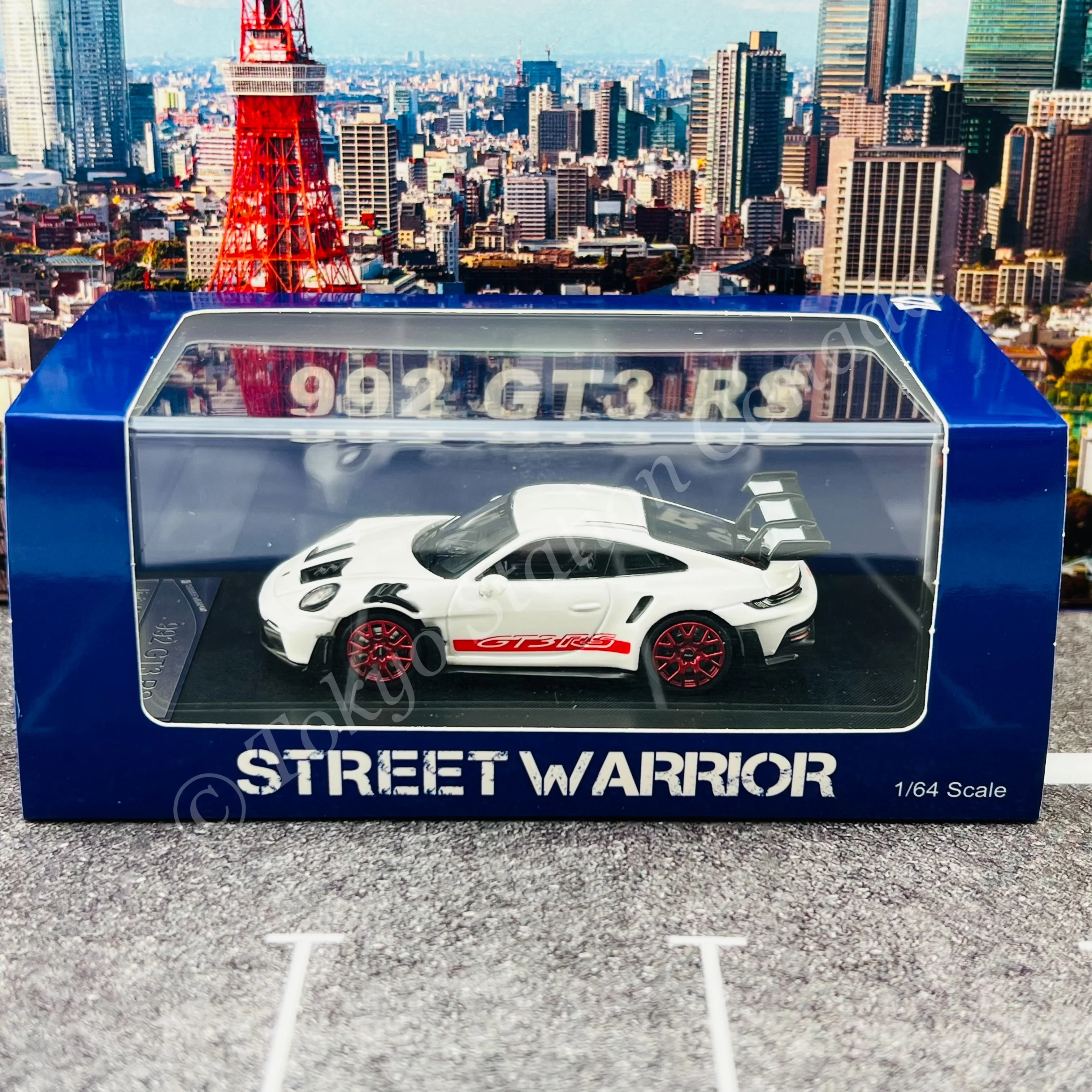 Street Weapon 1/64 992 GT3 RS WHITE - Image 2