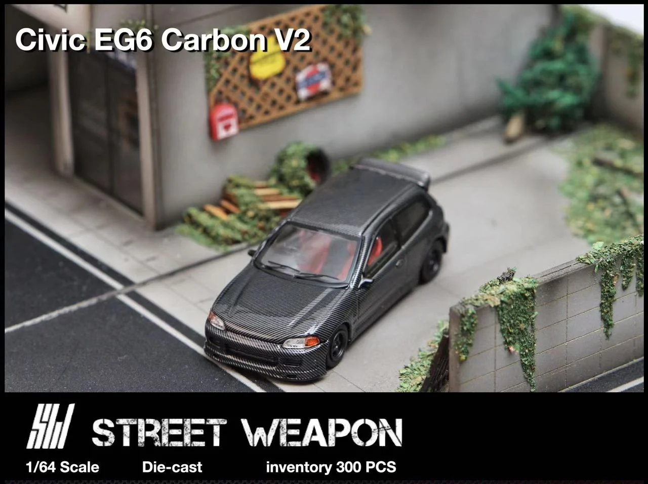 Street Weapon 1/64 Honda Civic EG6 Full Carbon V2 - Image 4