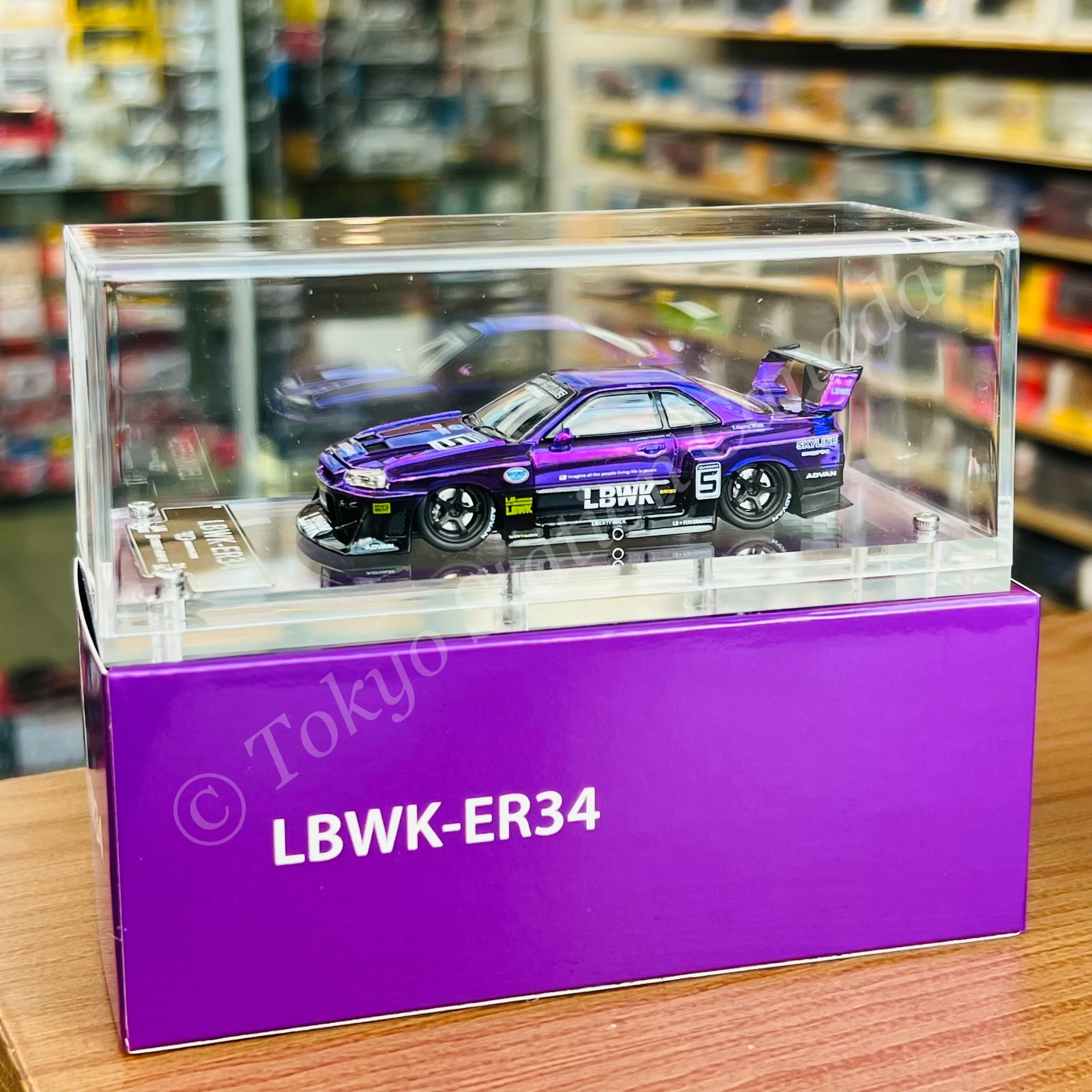 Street Weapon 1/64 LBWK ER34 Chrome Purple - Image 6