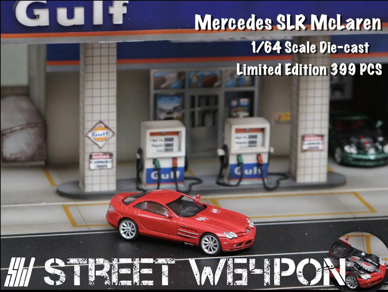 Street Weapon 1/64 Mercedes SLR Mclaren RED - Image 2