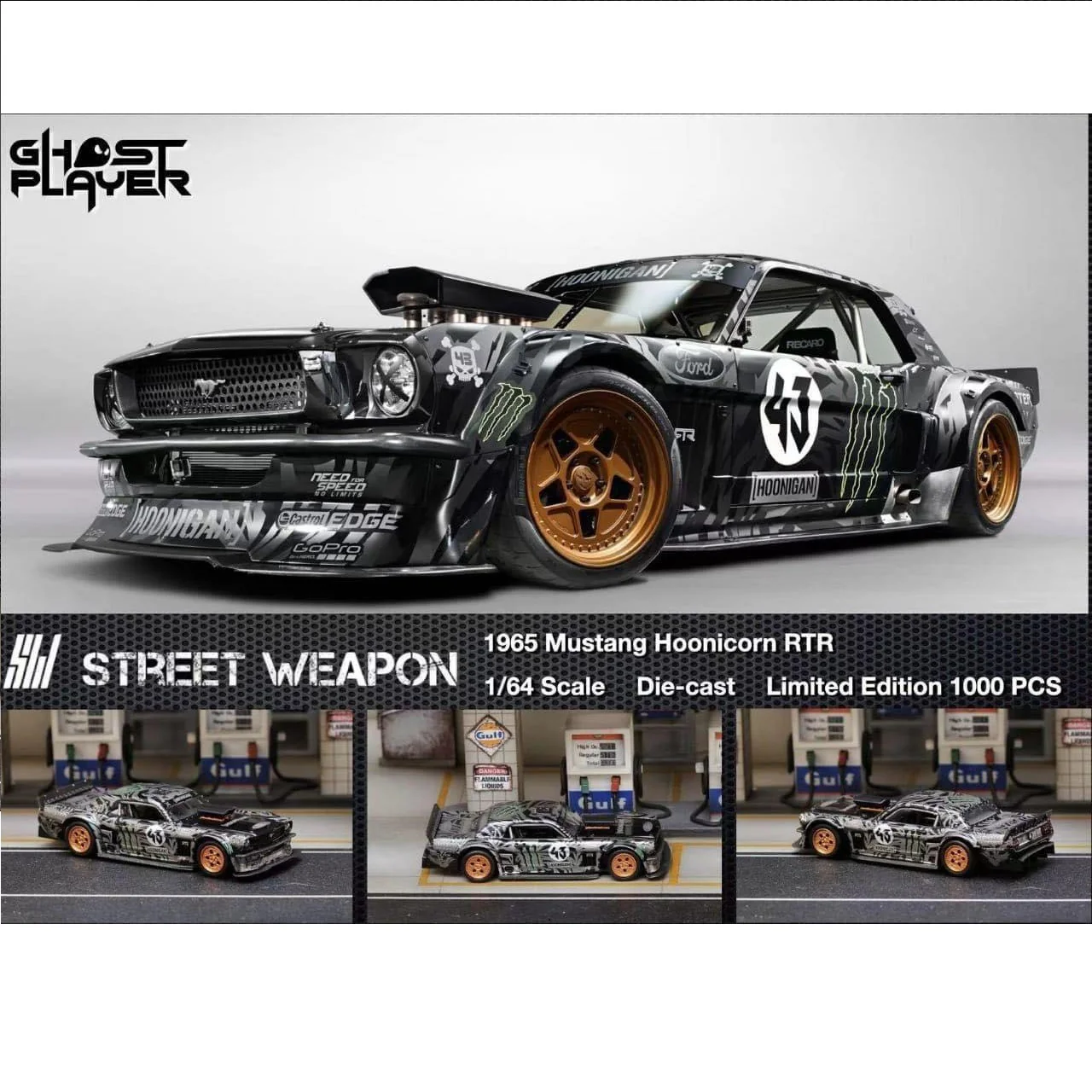 STREET WEAPON 1/64 Mustang Hoonicorn RTR 1965 #43 - Image 3