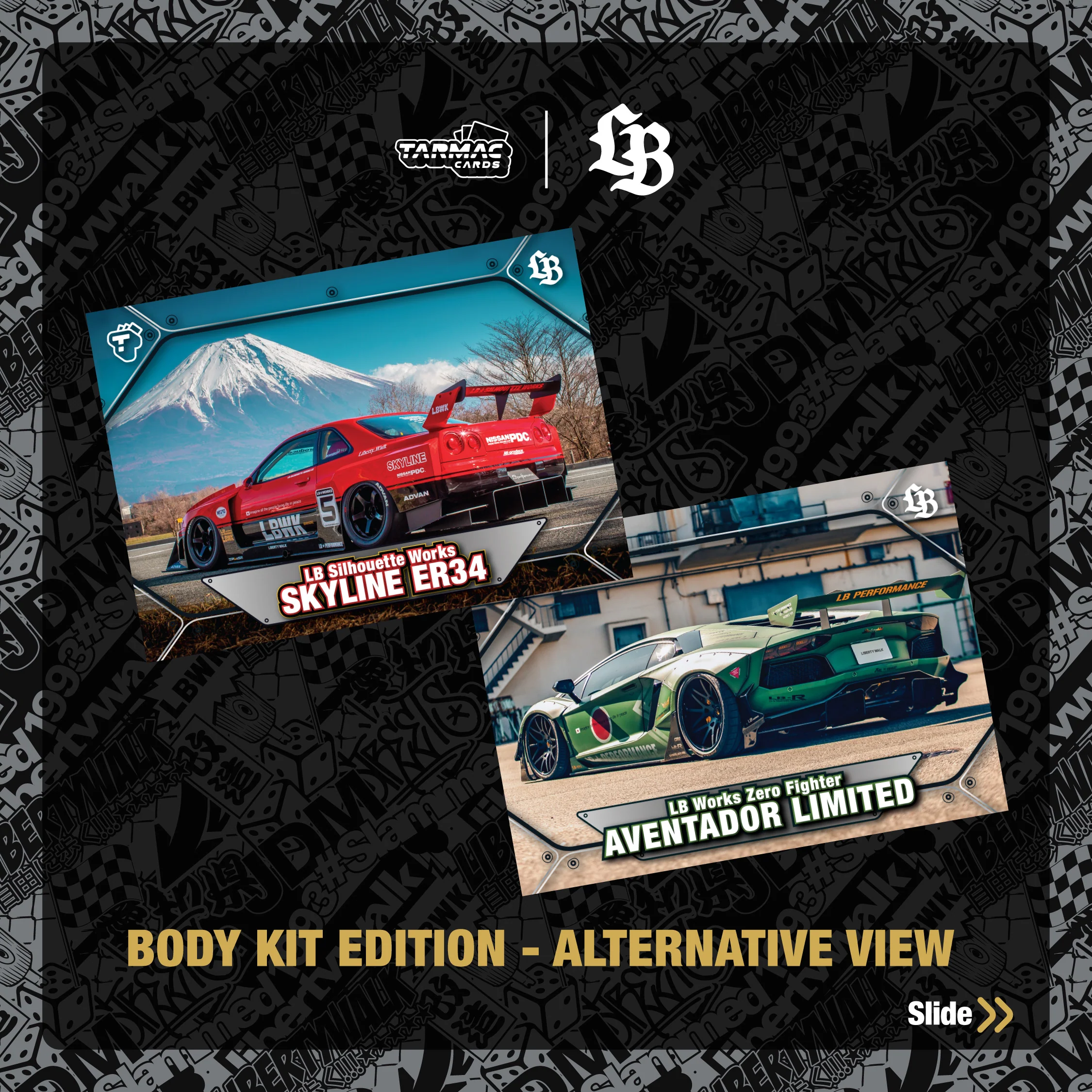TARMAC CARDS LIBERTY WALK COLLECTIBLE TRADING CARDS VOL.01 (Full box of 6 packs) TC-LBC-01 - Image 5